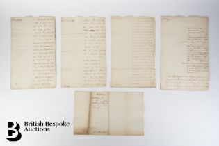 1766 Archive of Five Chancery Documents