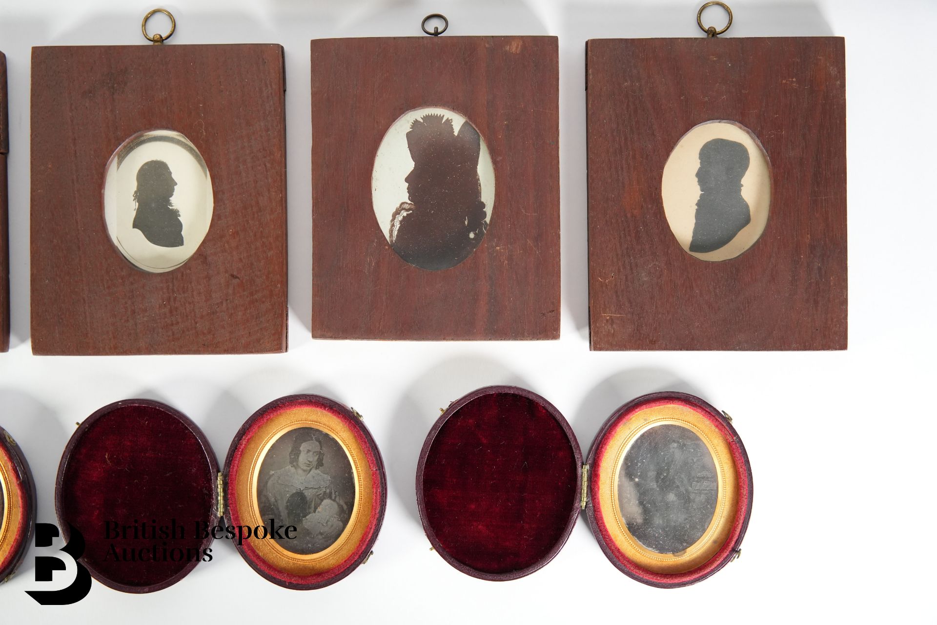Collection of Silhouettes, Portrait Miniatures and Dagliotype for Family Drury - Image 2 of 7