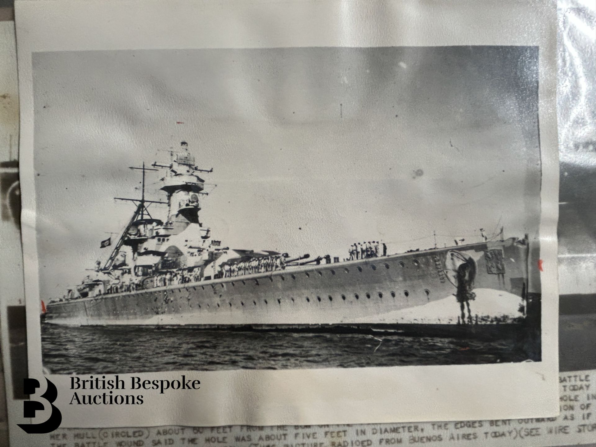 Graf Spee (Pocket Battleship) Interest, incl. Photographs, Documents, Miscellanea - Bild 112 aus 126