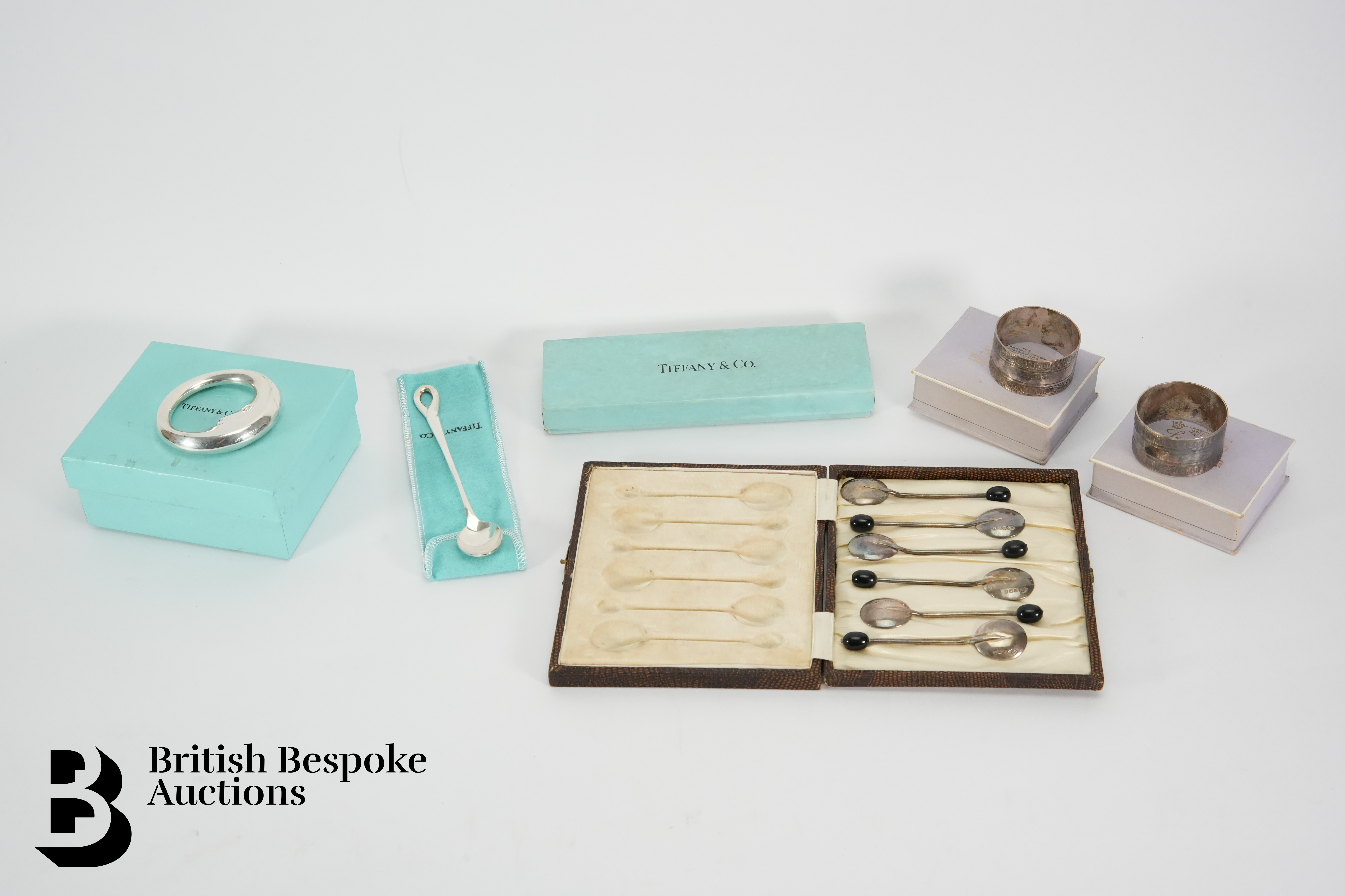 Tiffany & Co Silver Spoon and Baby Rattle
