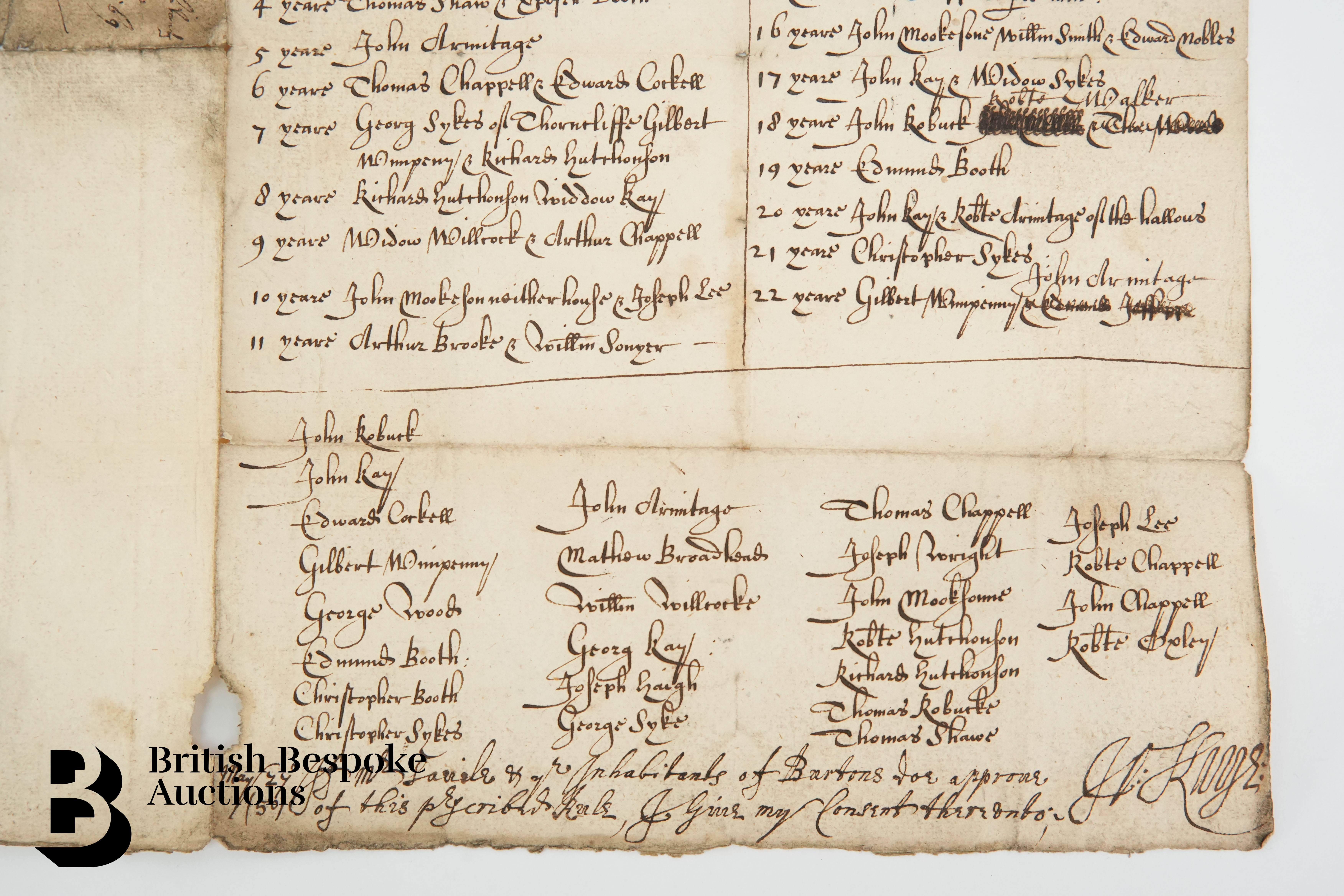 13th October 1649 Manuscript - Image 4 of 4