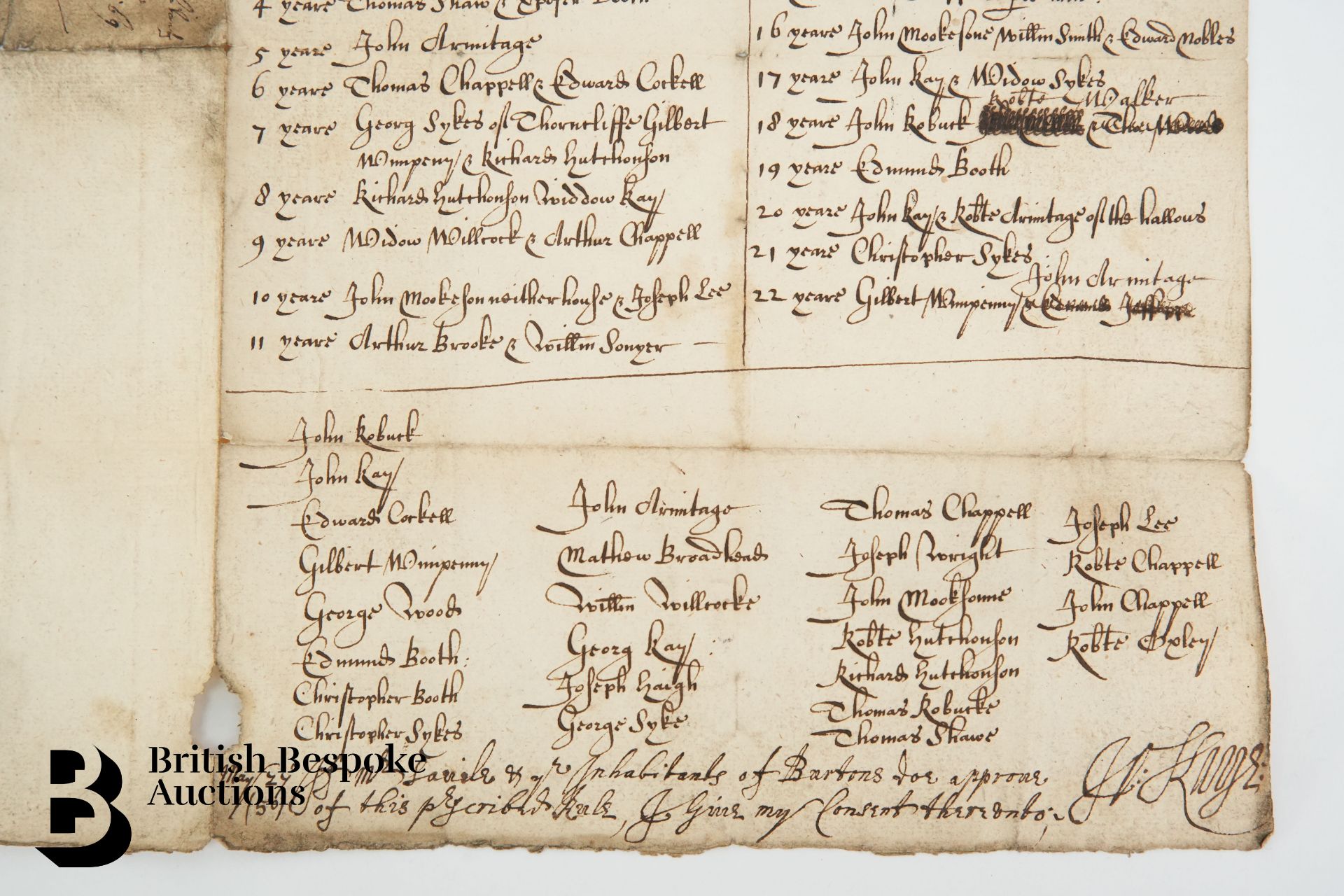13th October 1649 Manuscript - Bild 4 aus 4