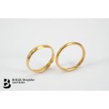 Two 22ct Wedding Bands