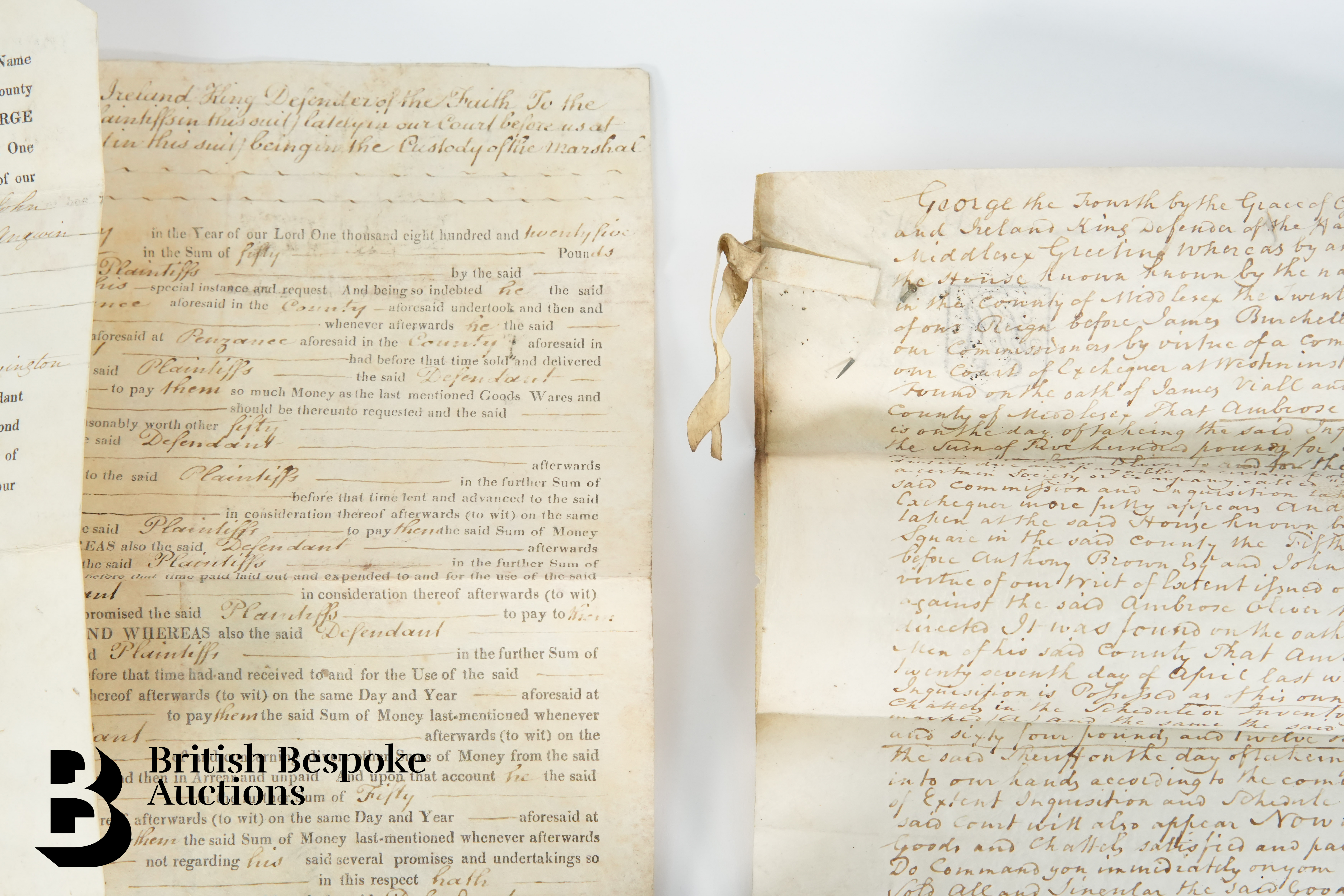 17th, 18th and 19th Century Deeds and Documents - Image 4 of 14