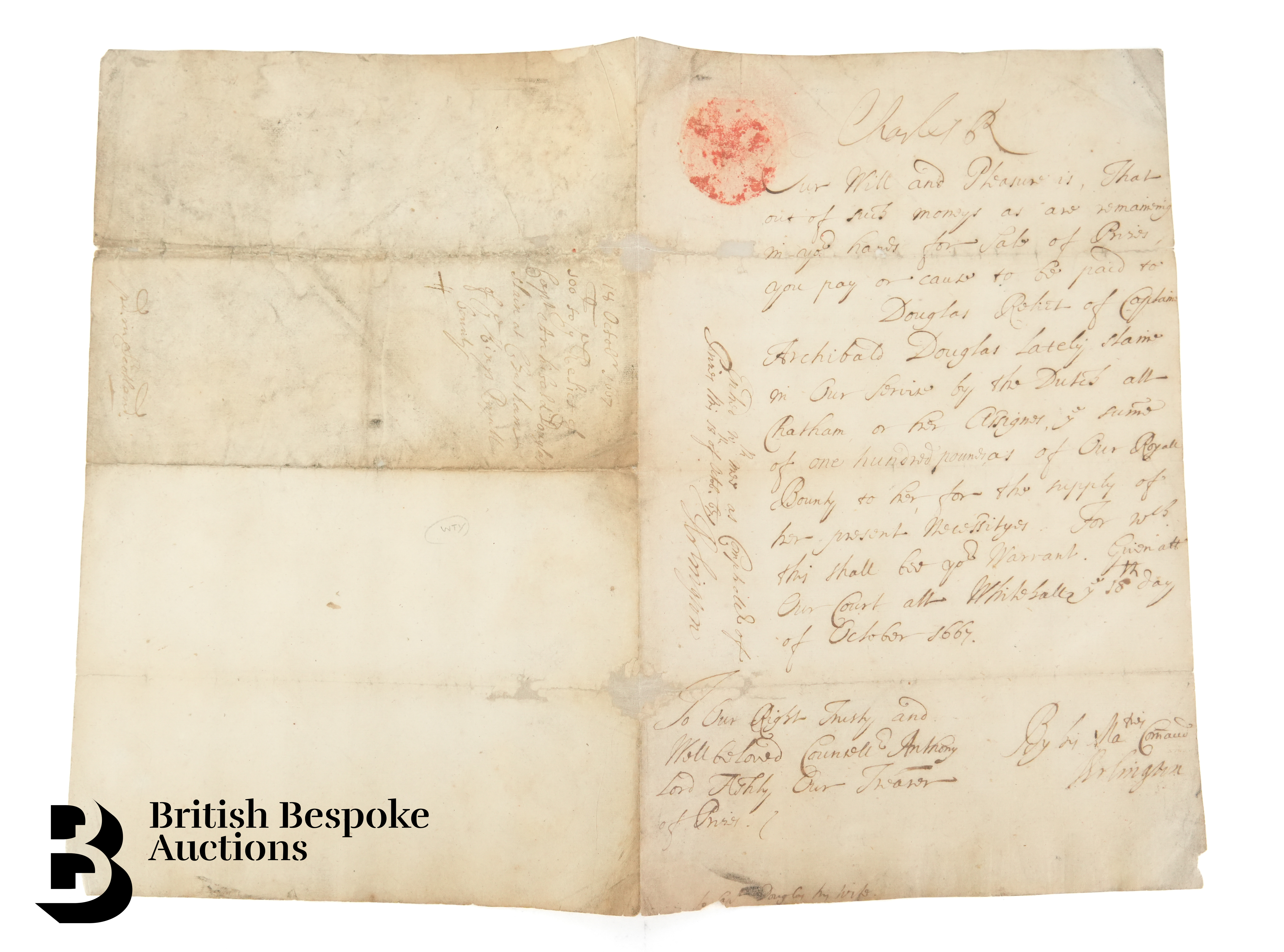 1667 Document Headed Charles R - Image 6 of 7