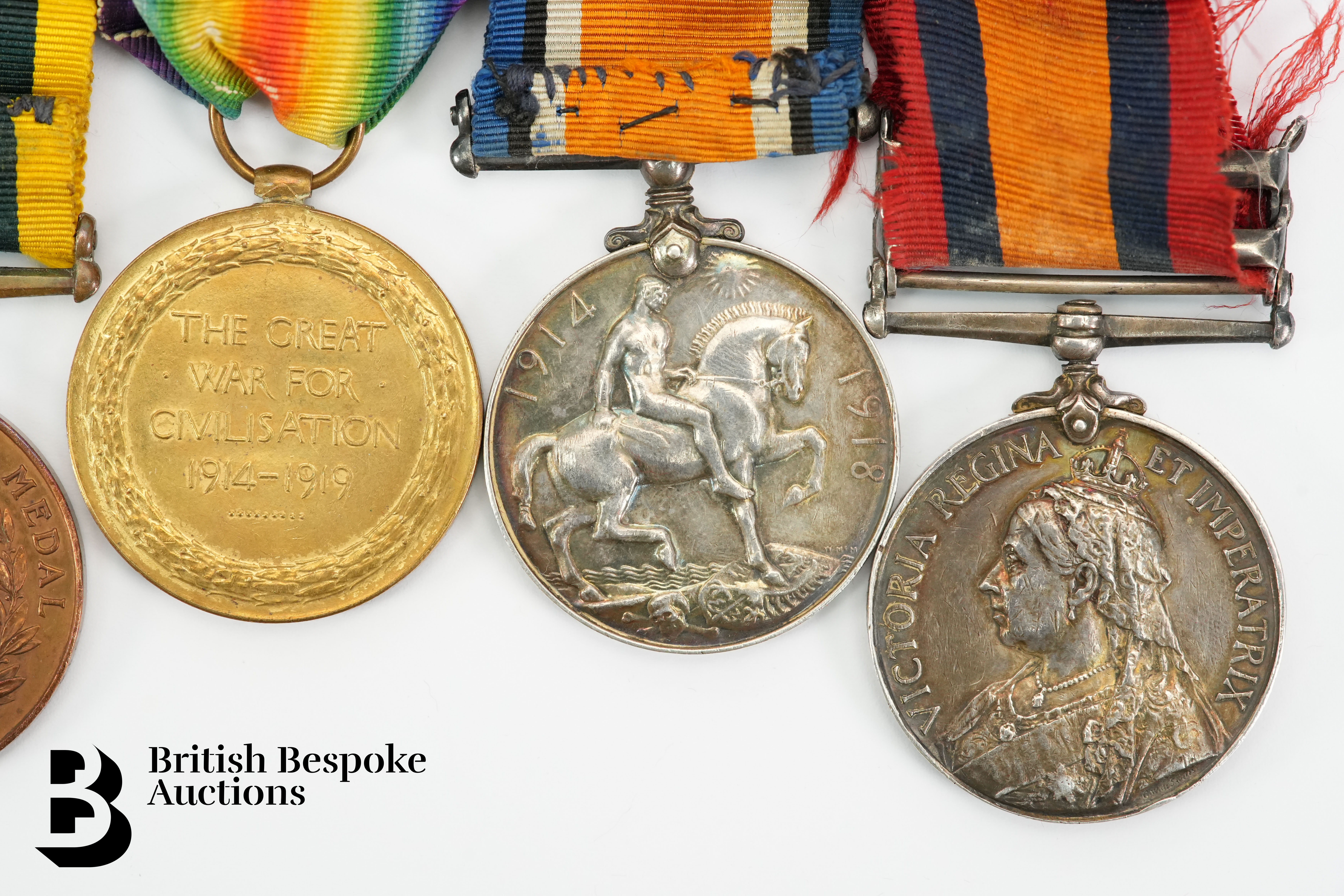 Boer and WWI Family Medal Group - Image 9 of 12