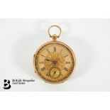 18ct Open Faced Pocket Watch