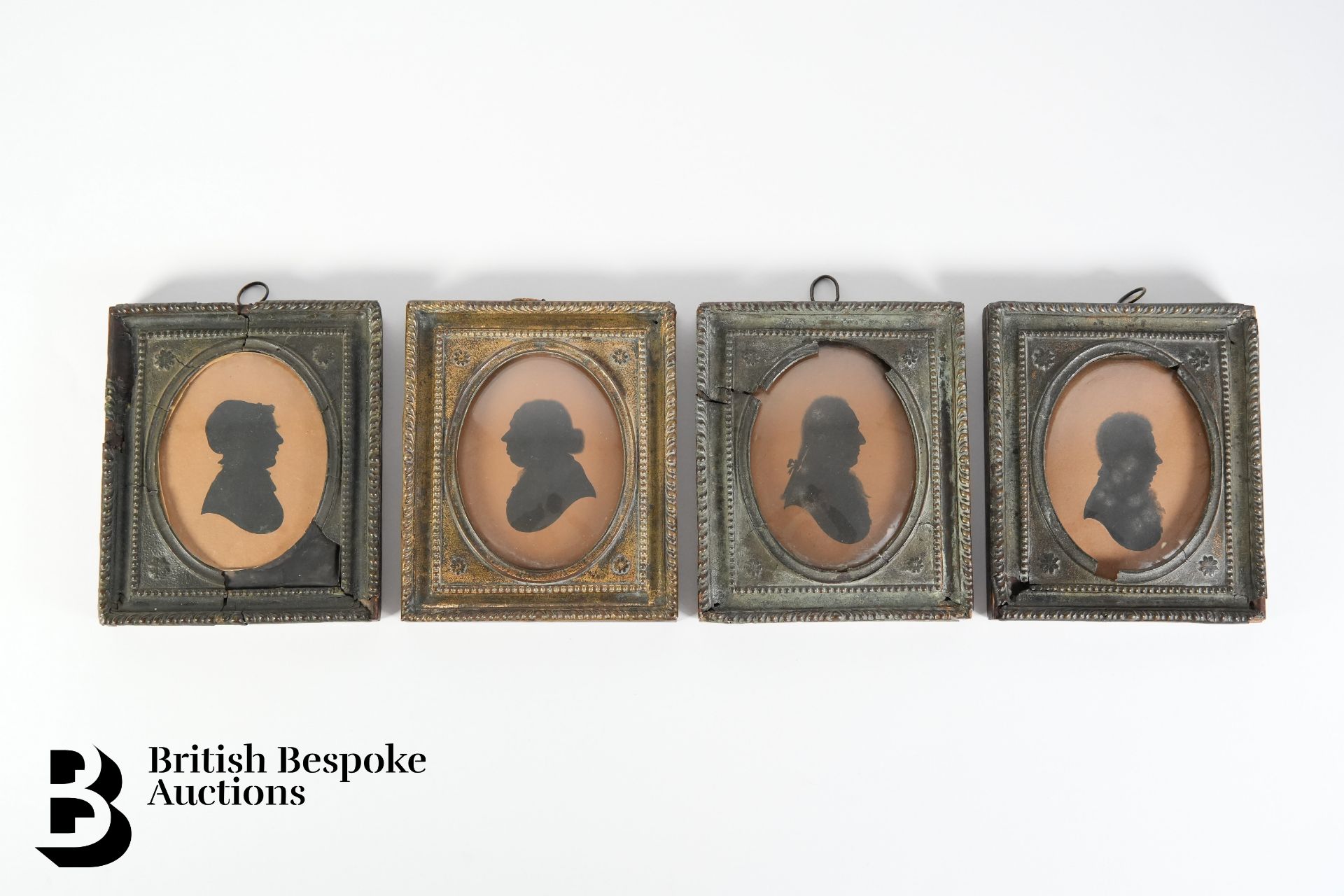 Four 18th/19th Century Named Sitter Portrait Silhouettes