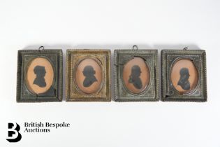 Four 18th/19th Century Named Sitter Portrait Silhouettes