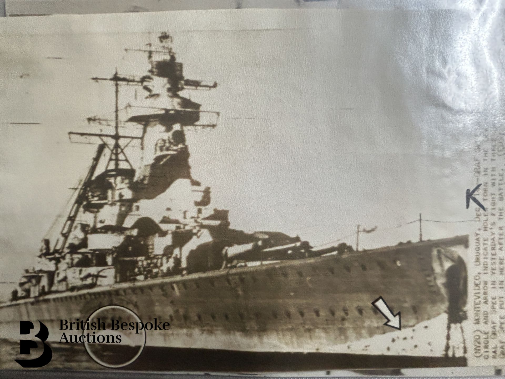 Graf Spee (Pocket Battleship) Interest, incl. Photographs, Documents, Miscellanea - Bild 120 aus 126