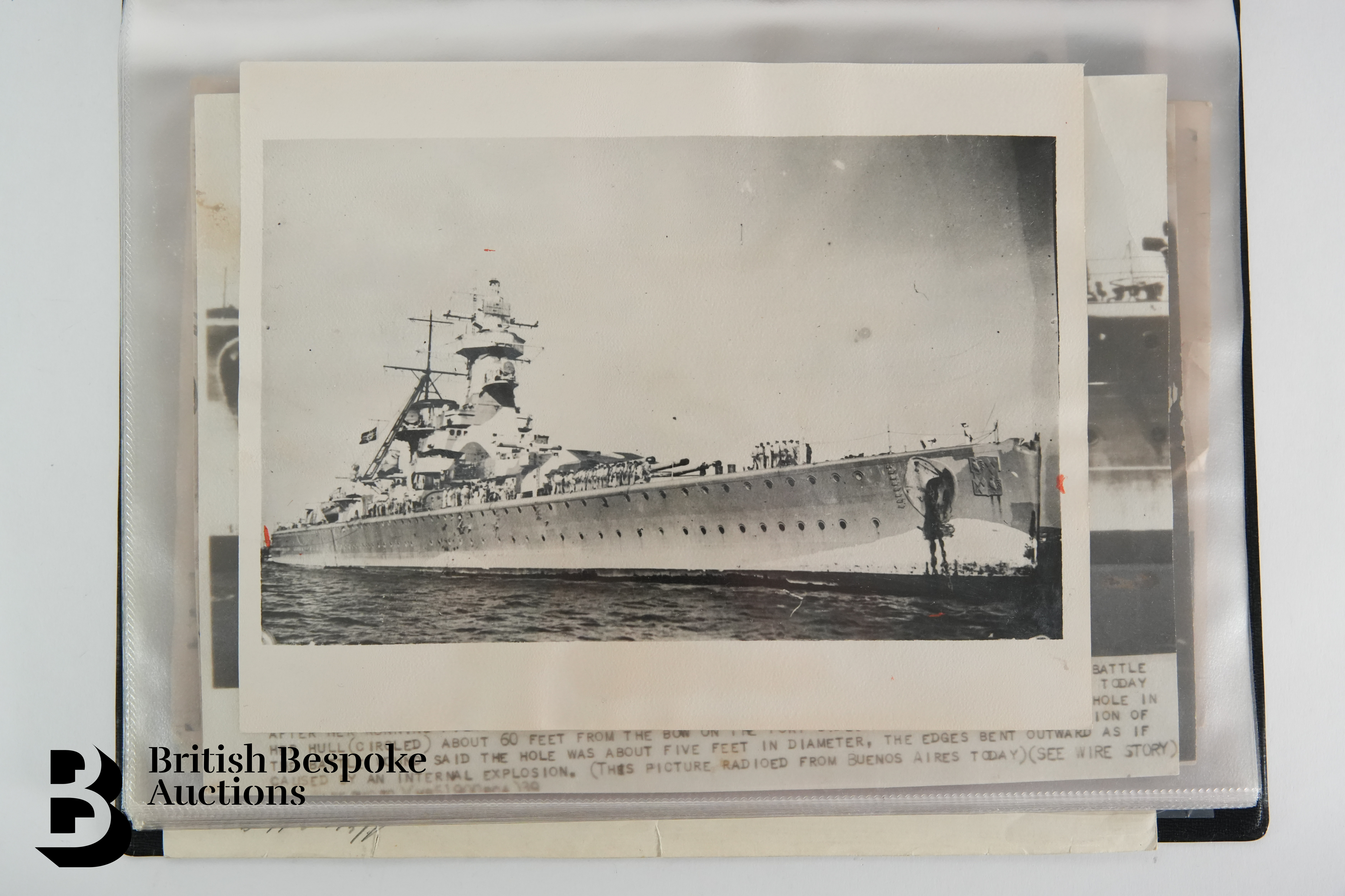 Graf Spee (Pocket Battleship) Interest, incl. Photographs, Documents, Miscellanea - Bild 24 aus 126