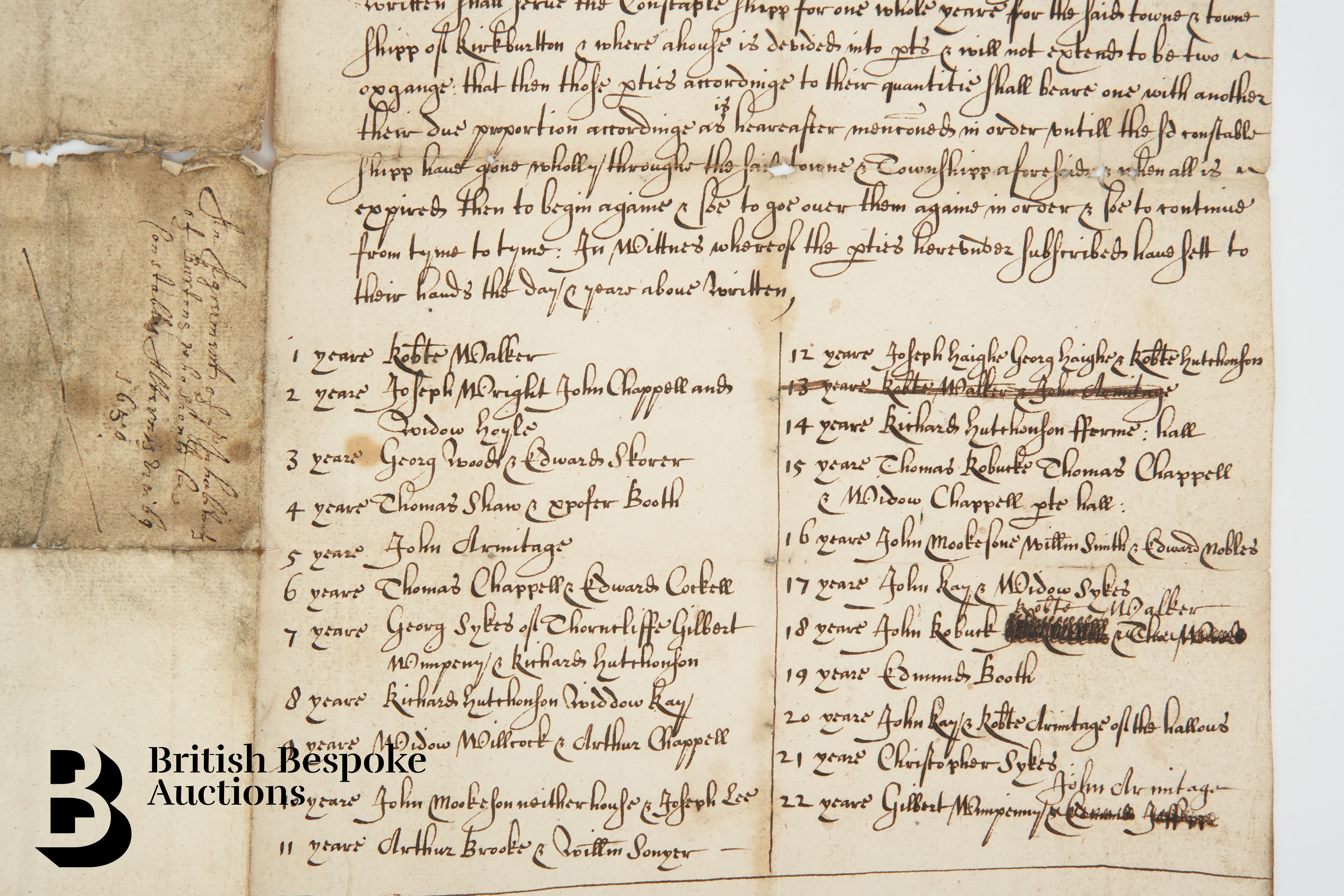 13th October 1649 Manuscript - Image 3 of 4