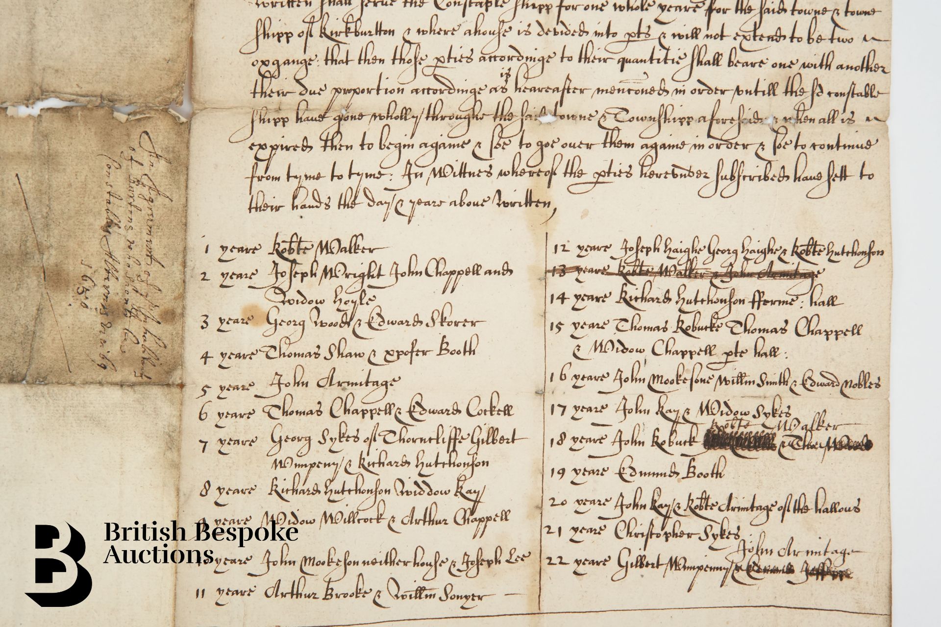 13th October 1649 Manuscript - Bild 3 aus 4