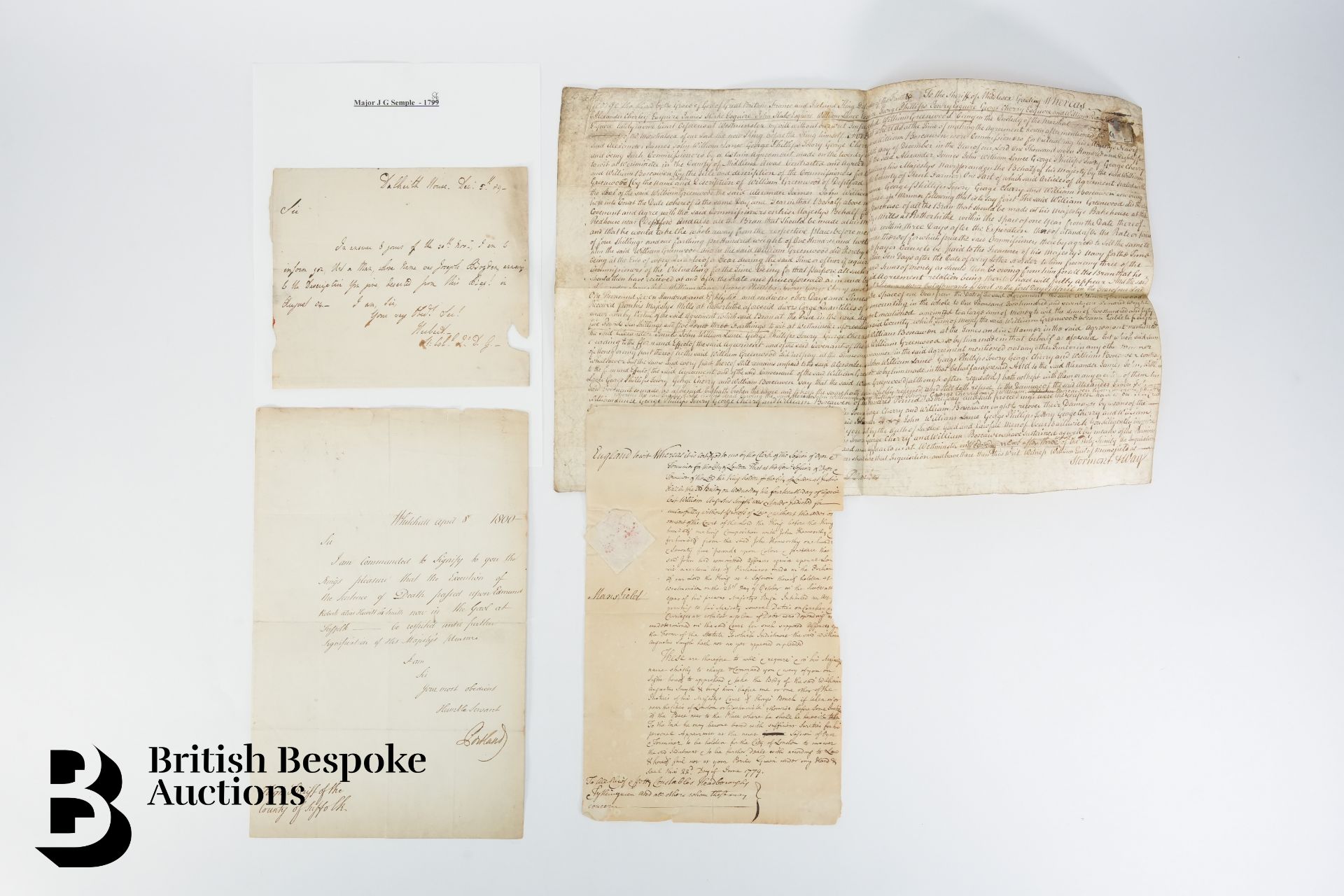 1724-1800 Interesting Letters and Documents with Good Content - Image 12 of 16