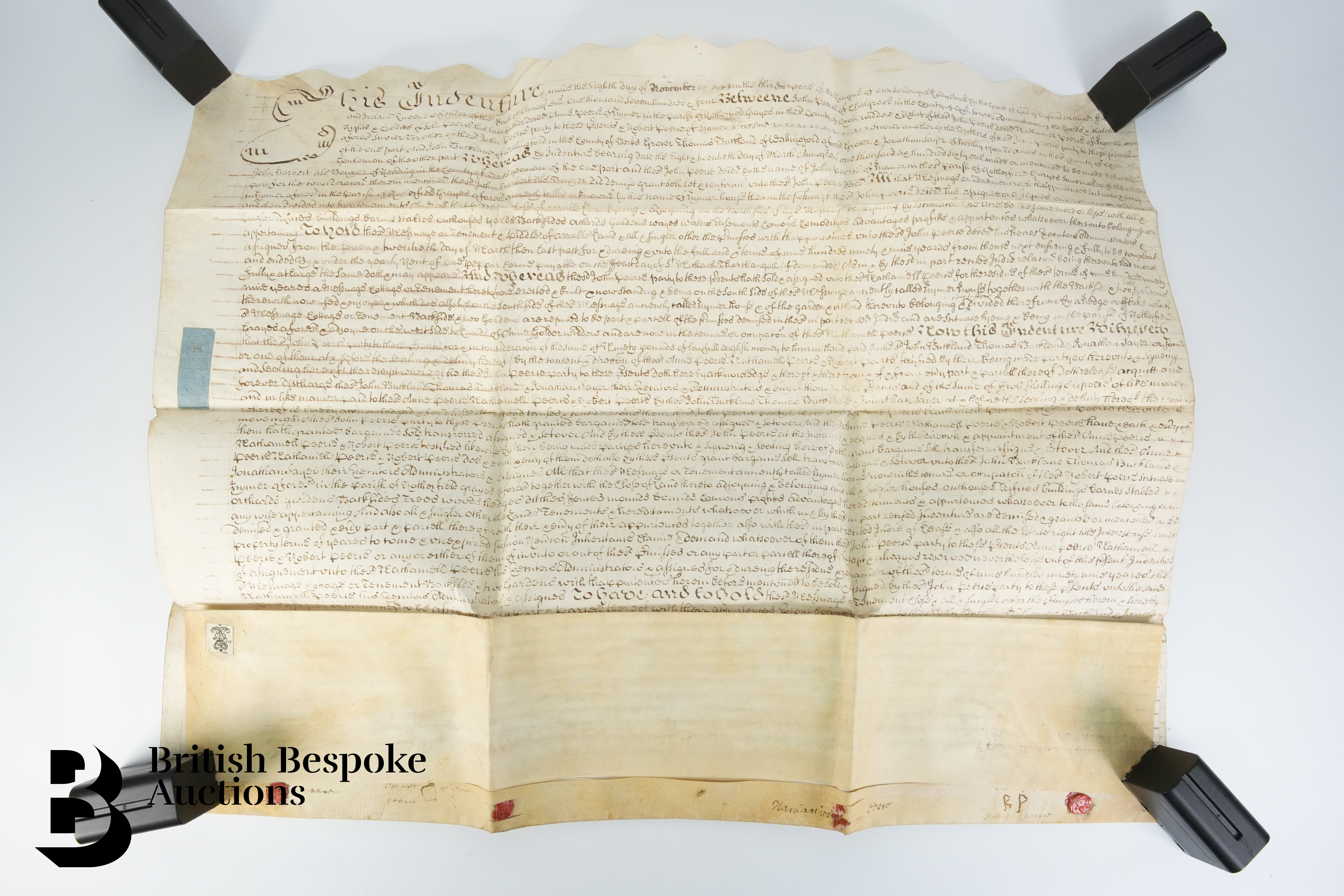 17th, 18th and 19th Century Deeds and Documents - Image 7 of 14