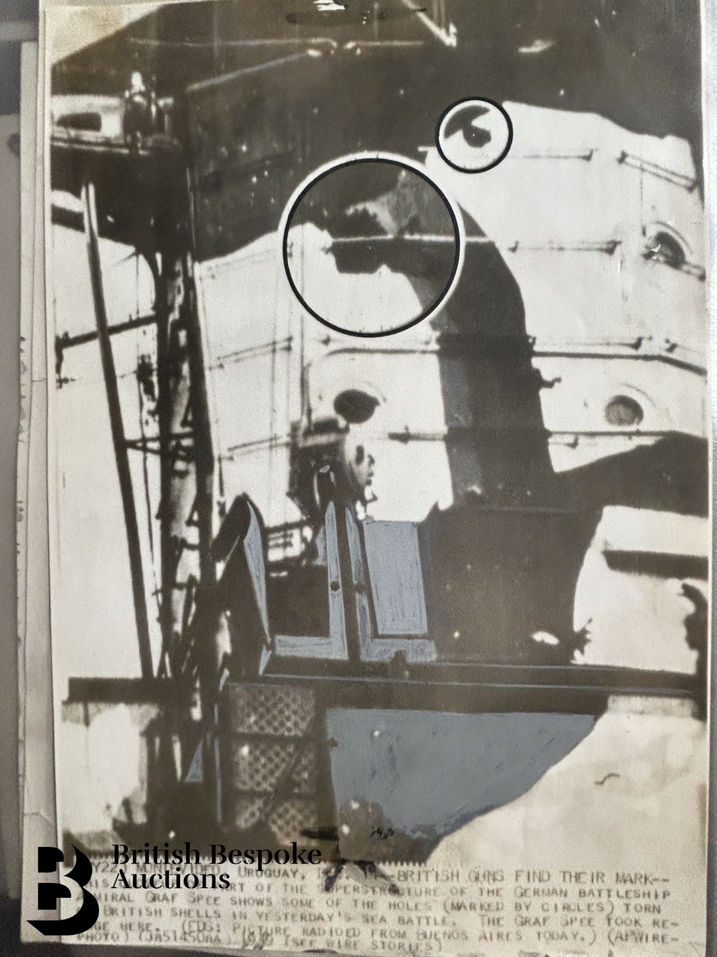 Graf Spee (Pocket Battleship) Interest, incl. Photographs, Documents, Miscellanea - Bild 114 aus 126