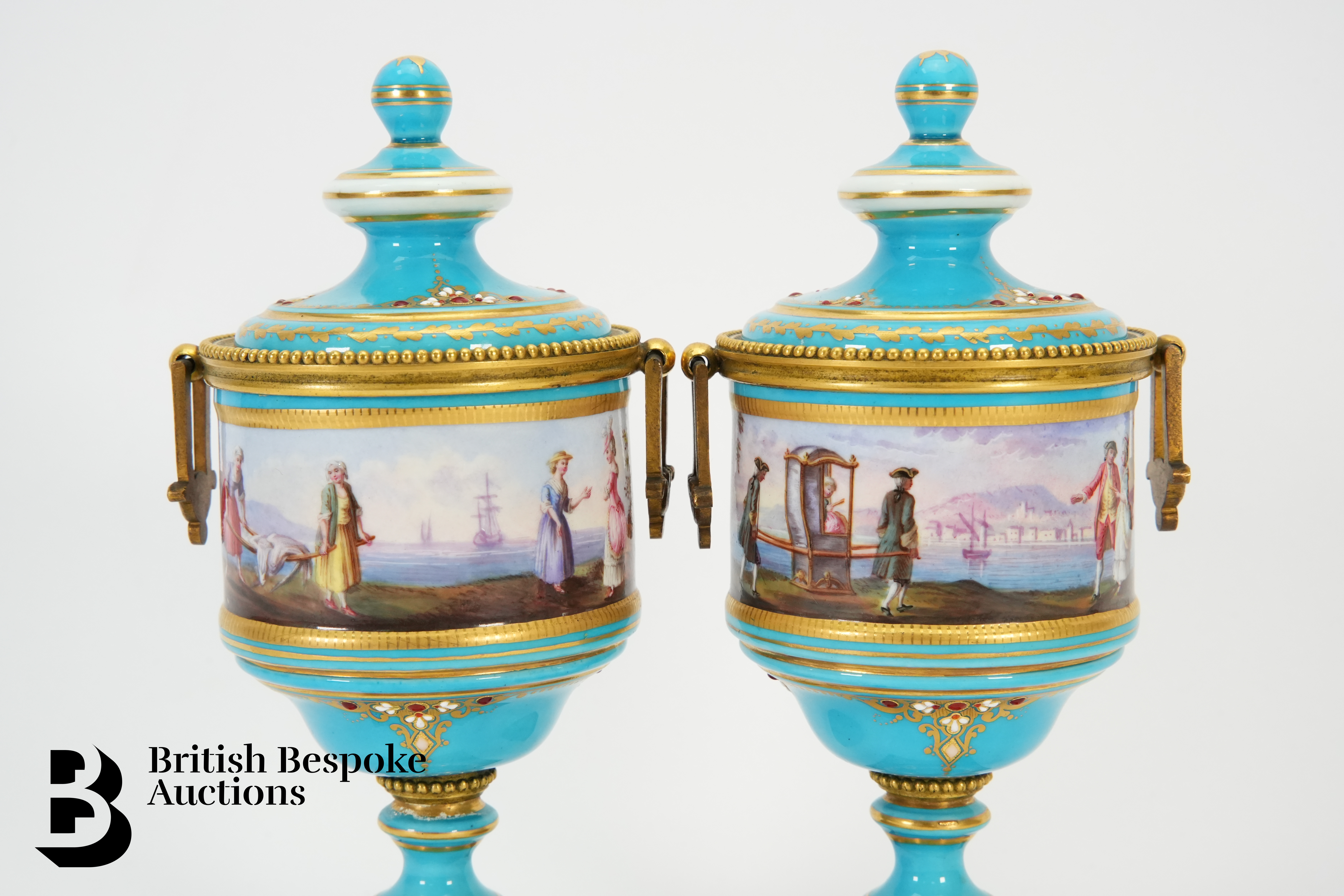 Pair of Sevres Vases - Image 4 of 6