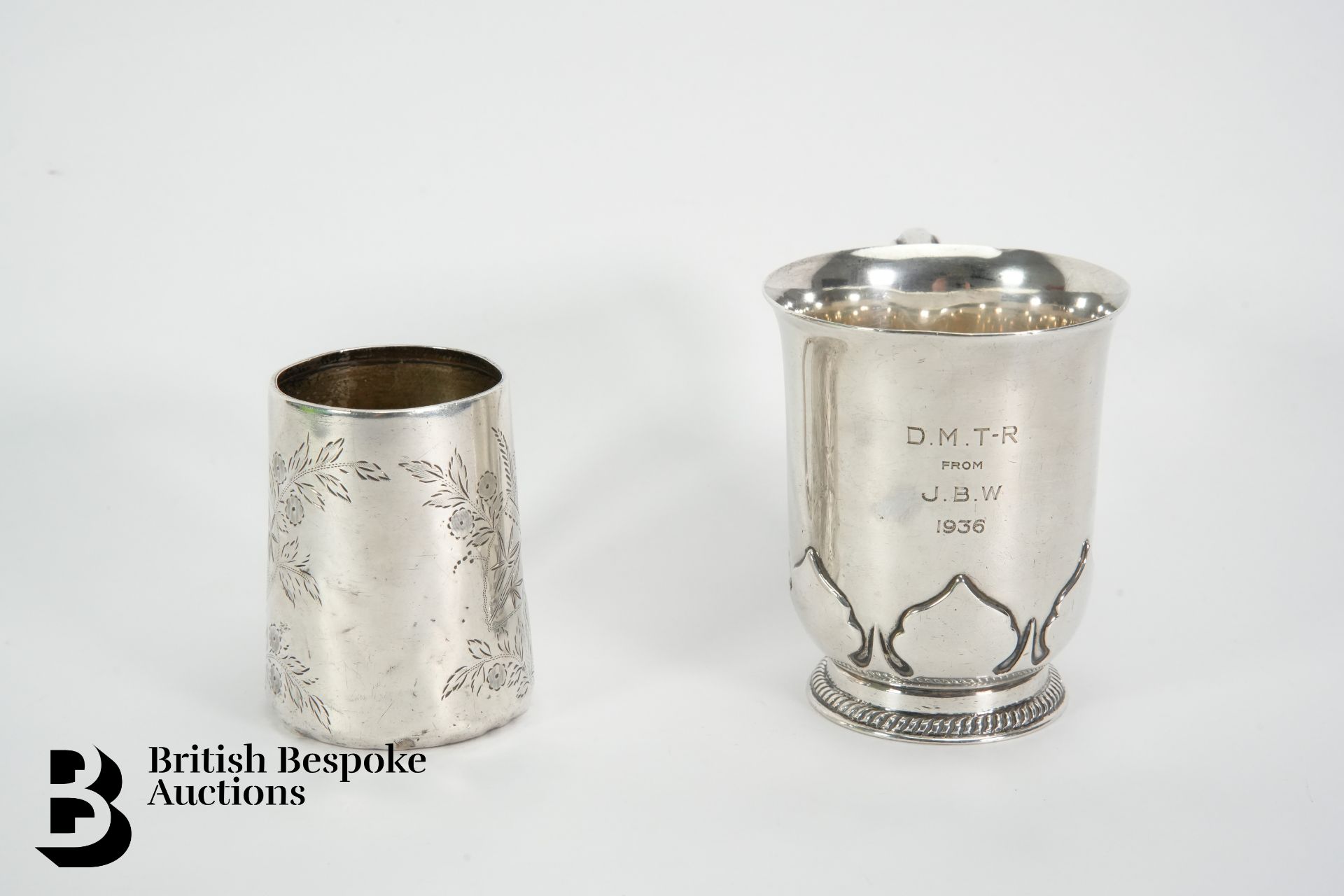 Silver Christening Mugs - Image 2 of 3