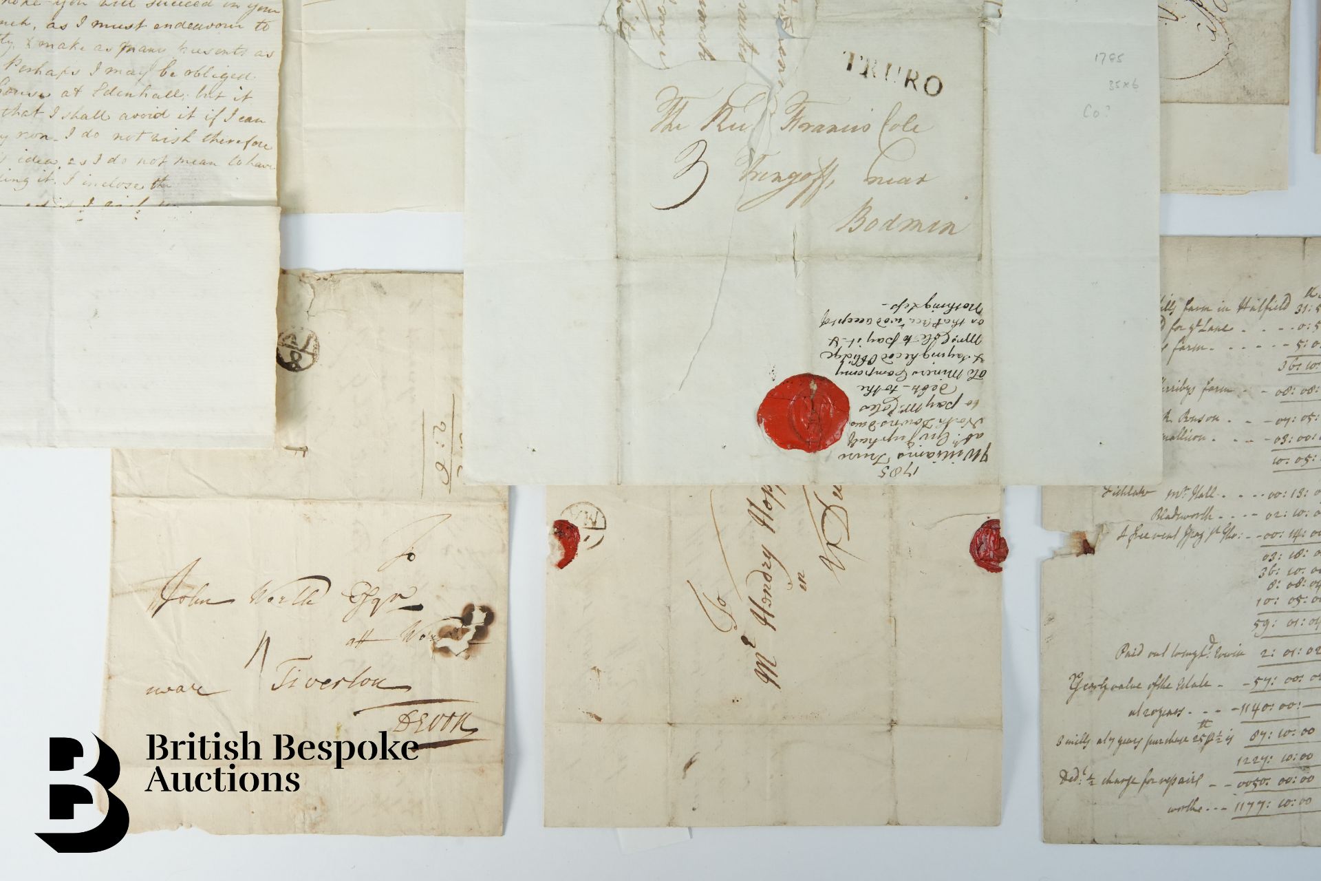 (1712-1795) Group of 22 Letters/Documents including some Bishop Marks etc - Image 4 of 7