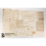 17th and 18th Century Documents including Receipts and Expenses