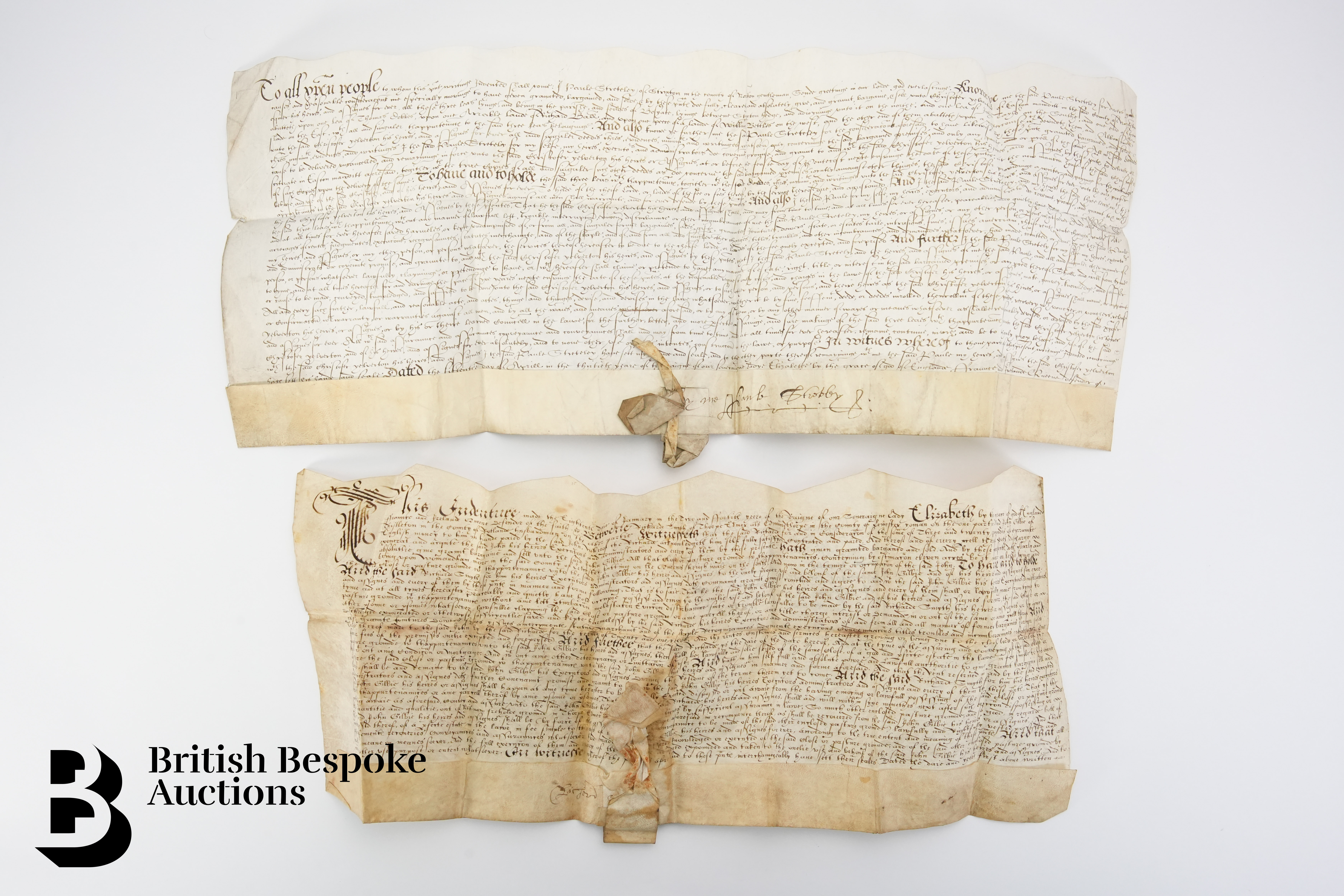 Elizabeth I (1582-1588) Indentures Entered Into In the Reign of Elizabeth I