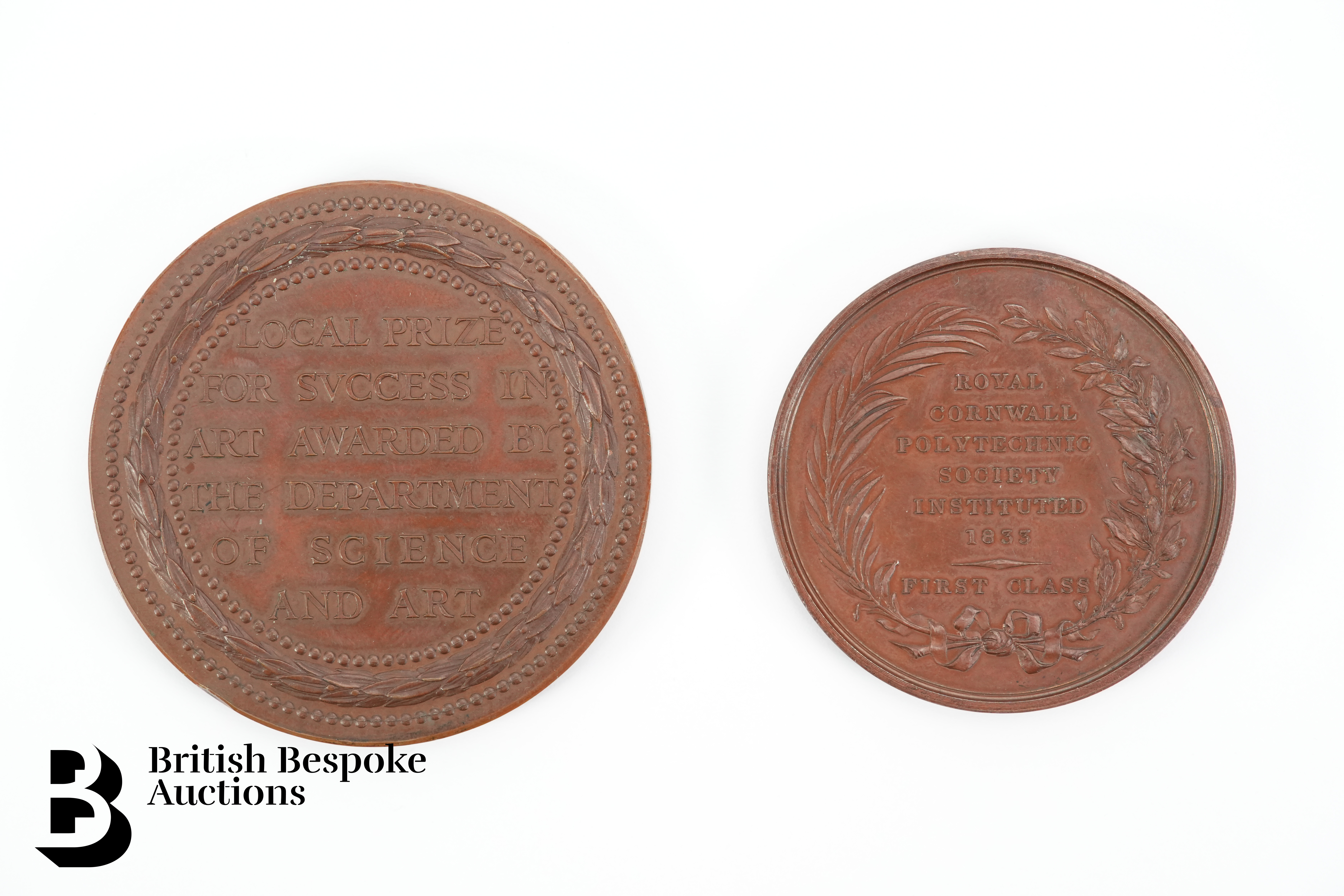 Bronze Medallions - Cornish Interest - Image 2 of 2