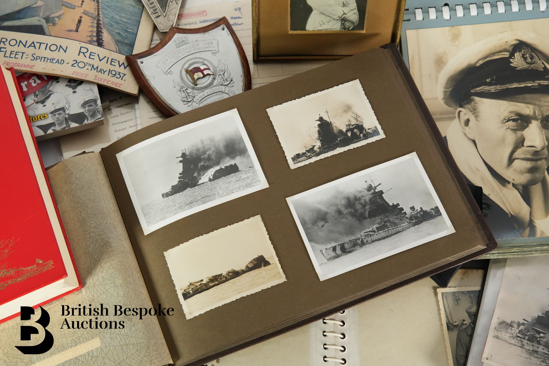 Graf Spee (Pocket Battleship) Interest, incl. Photographs, Documents, Miscellanea - Bild 5 aus 126