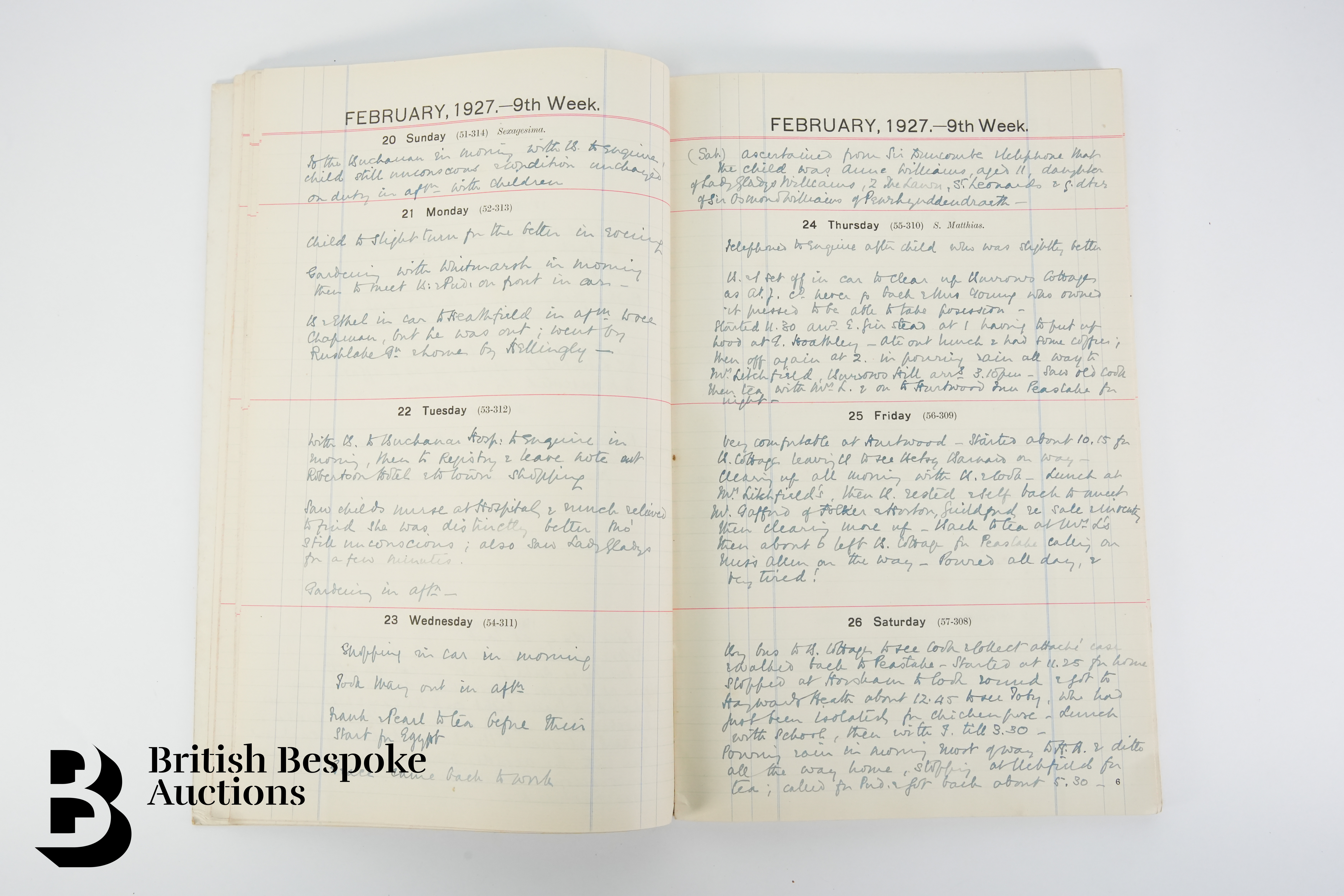 1919, 1927, 1931 and 1935 Diaries - Image 4 of 13