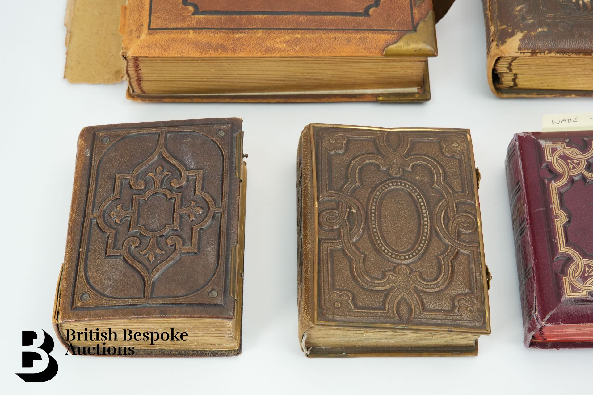 Three Leatherbound Victorian Photograph Albums - Image 3 of 11