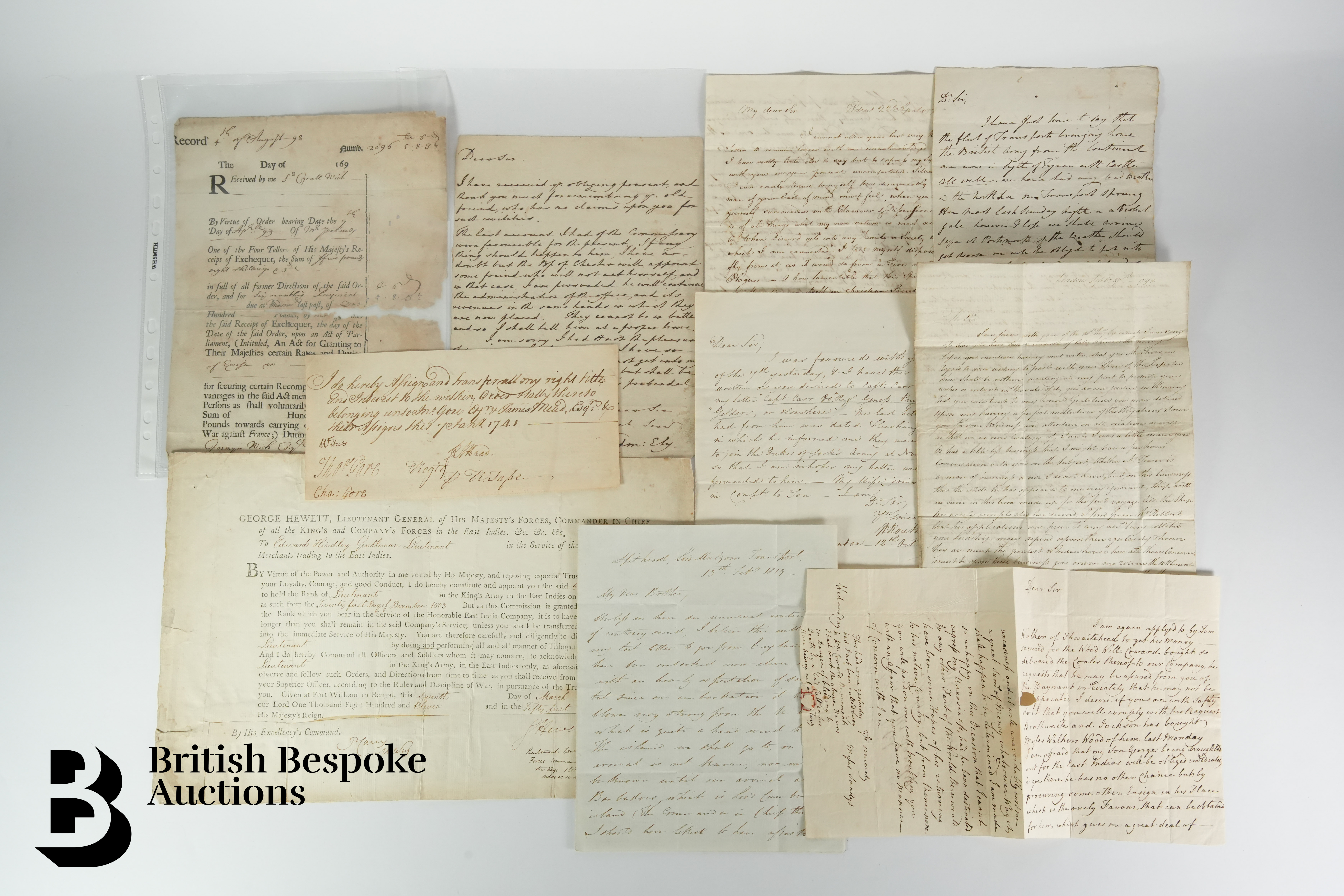 1698-1861 Documents and Letters
