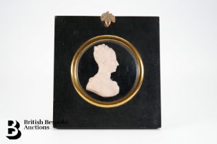 19th Century Wax Portrait of Princess Charlotte