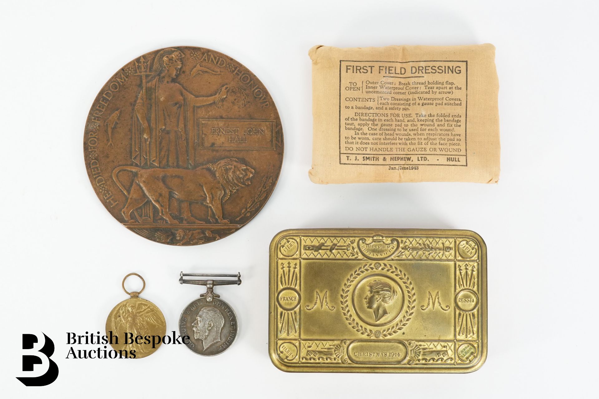 WWI Medal Group with Christmas Box and Contents - Image 2 of 6
