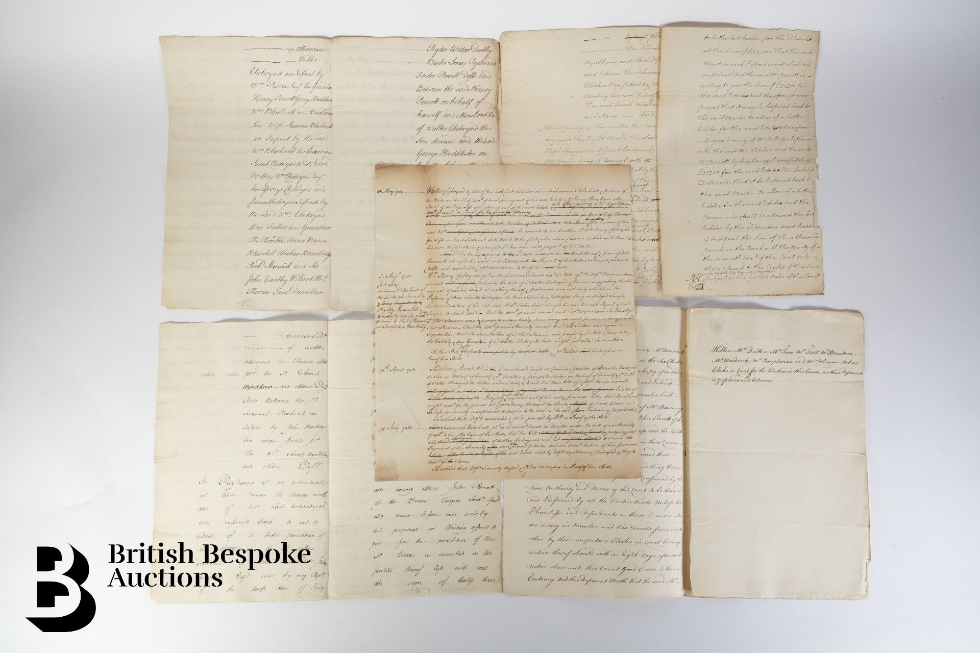 1766 Archive of Five Chancery Documents - Bild 5 aus 6