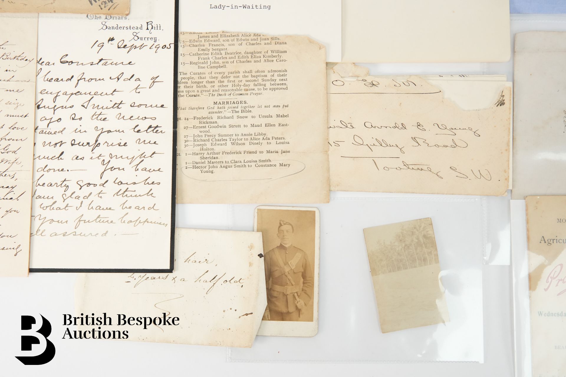 Bundle of Letters and Documents - Bild 4 aus 9