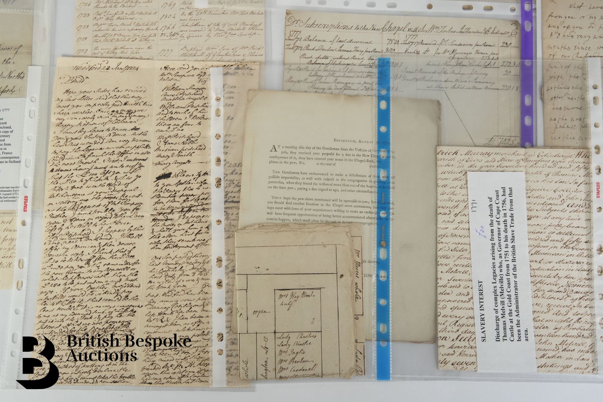 Documents and Letters from the 1770's - Bild 3 aus 8