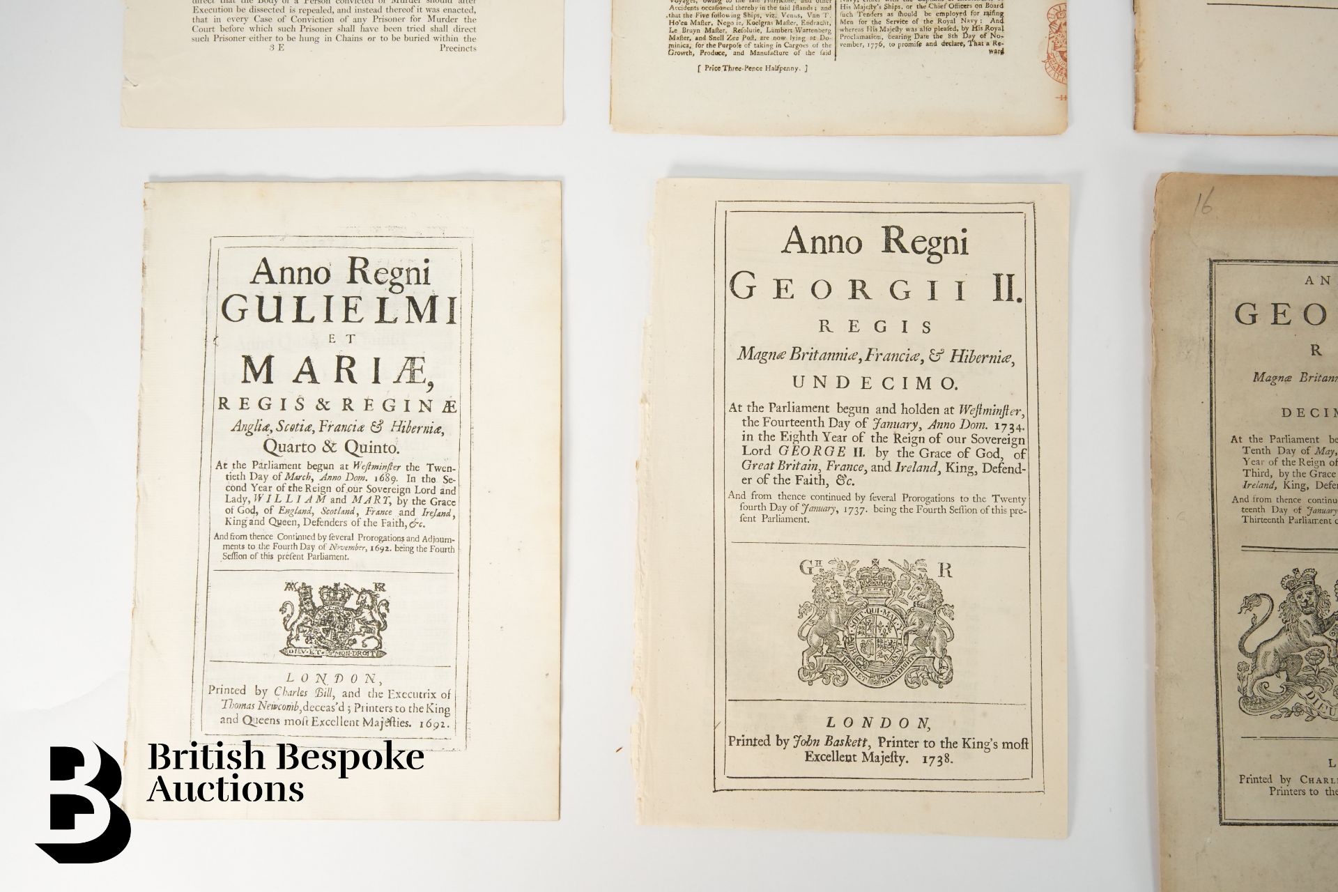 1692-1834 Acts of Parliament and 1781 London Gazette - Bild 3 aus 5