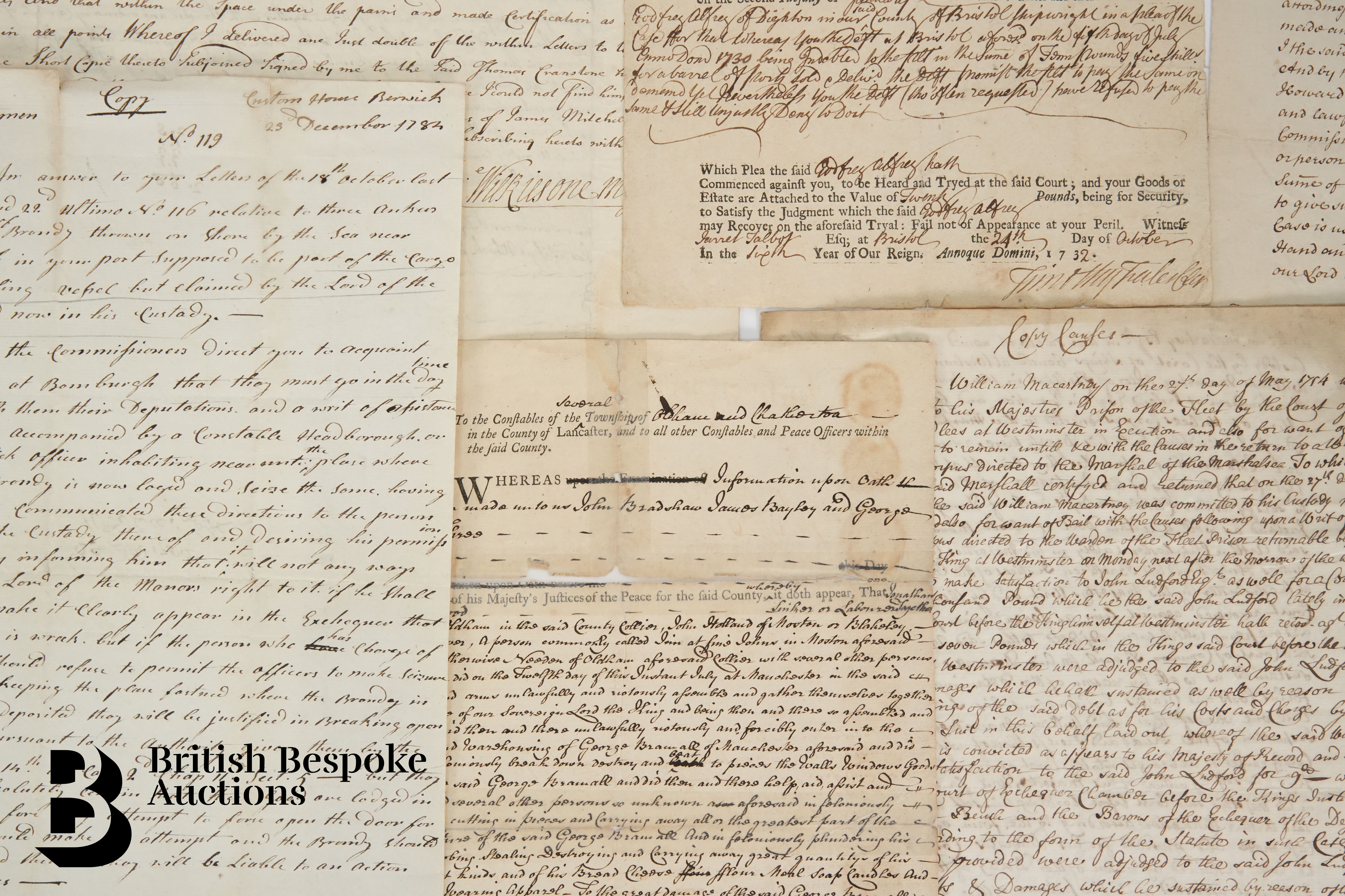 1724-1800 Interesting Letters and Documents with Good Content - Image 11 of 16