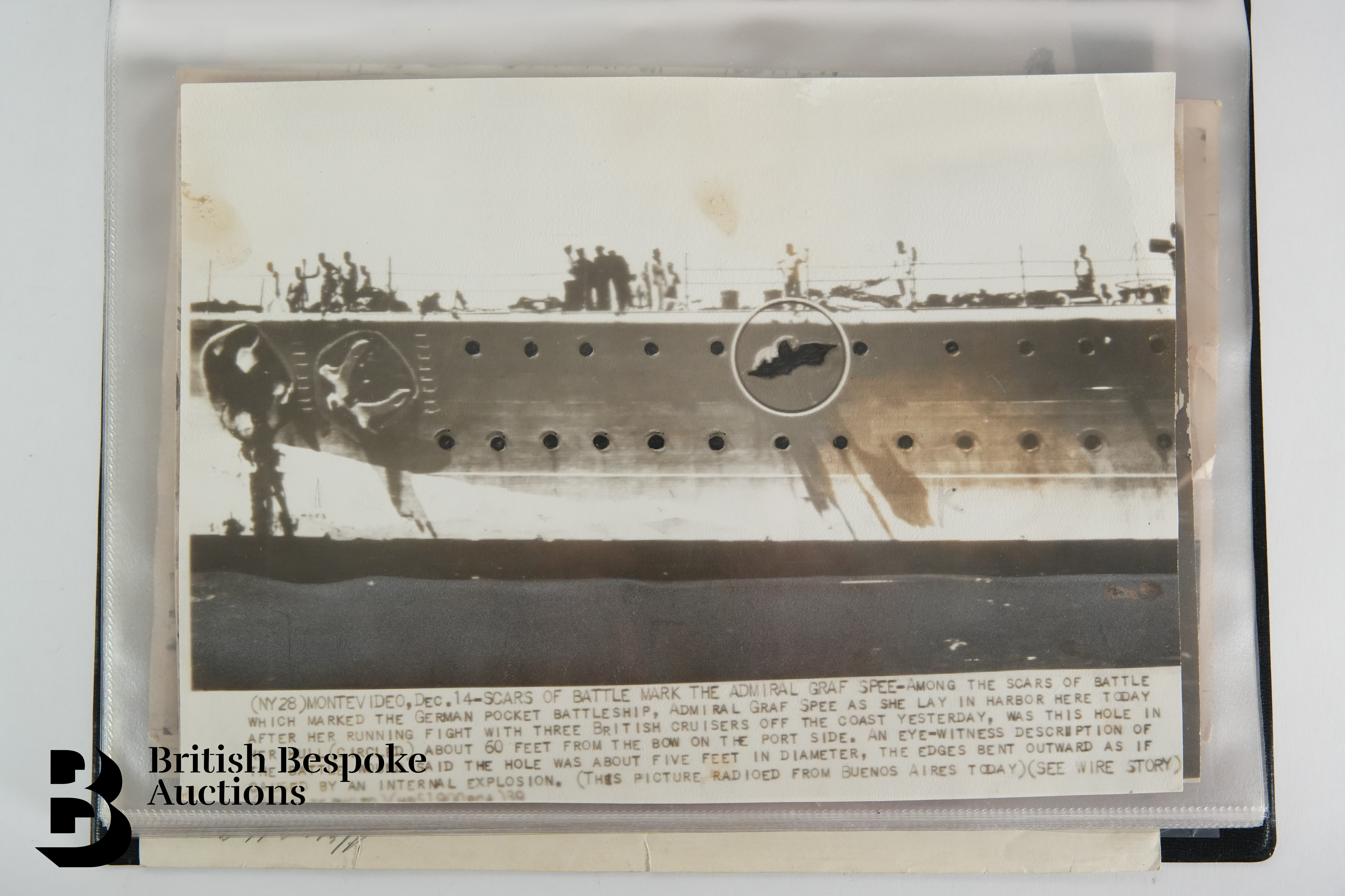 Graf Spee (Pocket Battleship) Interest, incl. Photographs, Documents, Miscellanea - Bild 25 aus 126