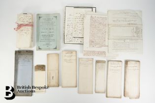 Early 19th Century Original Legal Documents