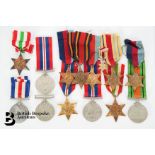 Three Groups of WWII Medals