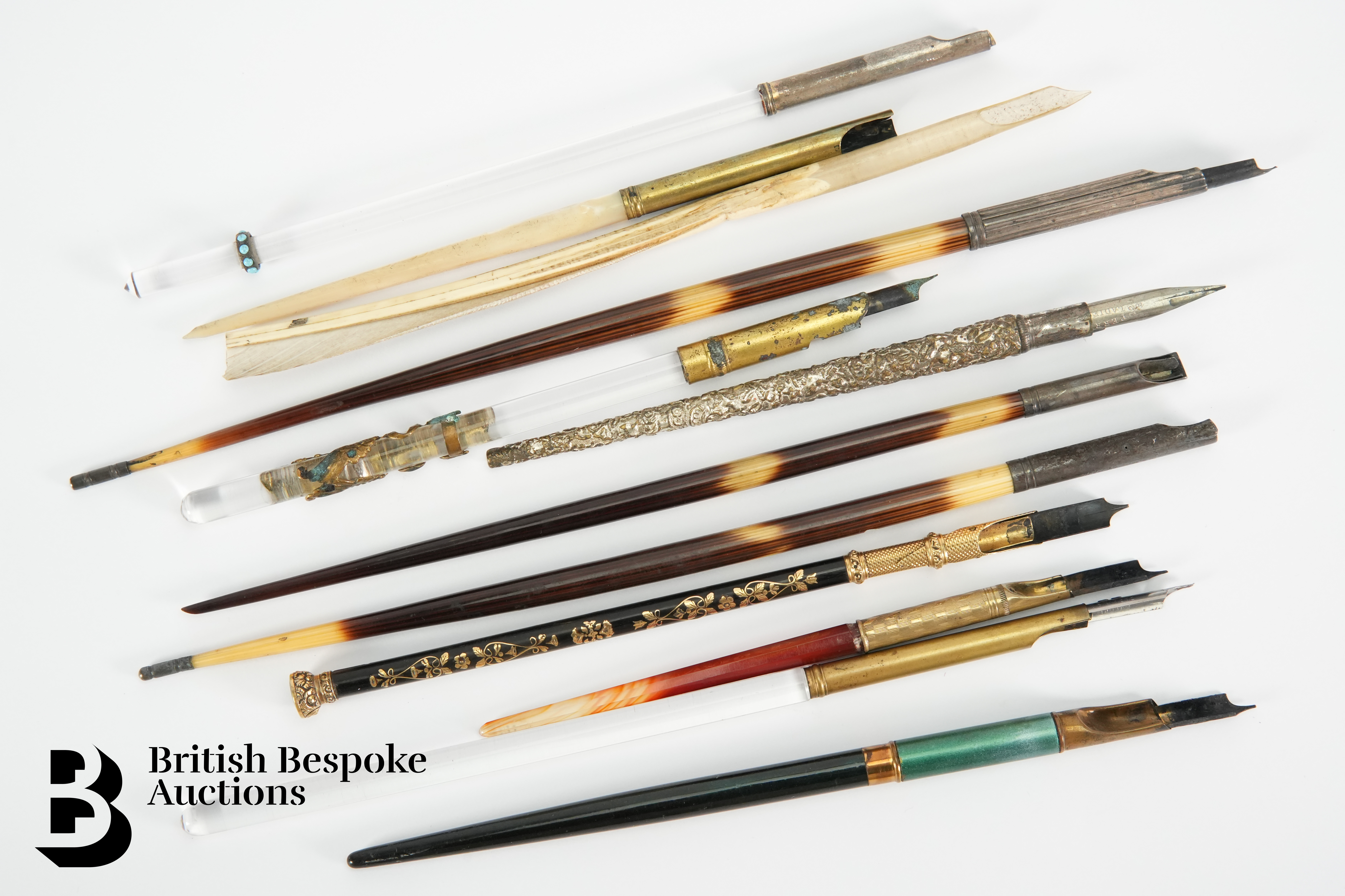 Quantity of 19th Century Writing Implements