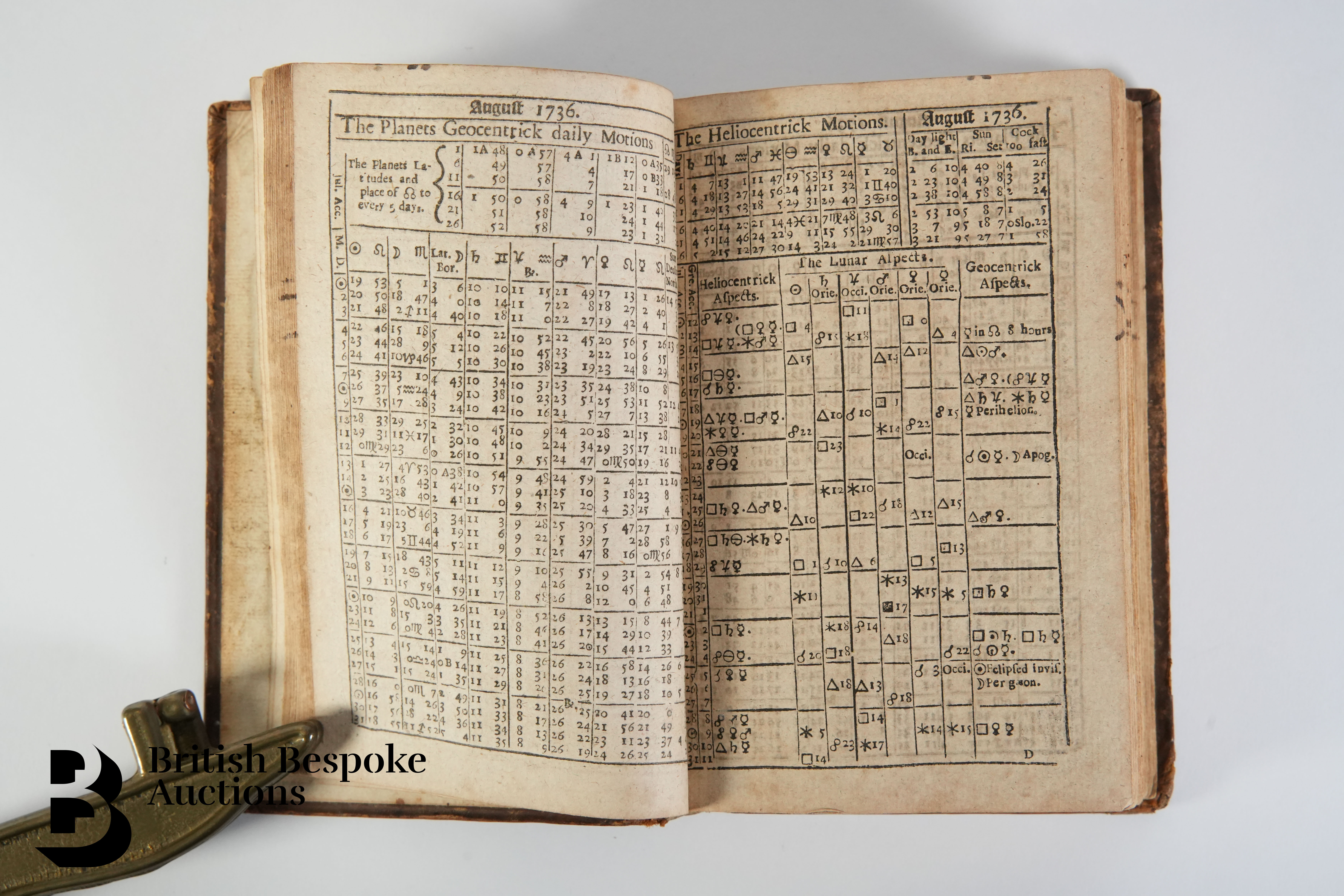 Samuel Barker Manuscript Weather Report for 1736 - Image 6 of 8