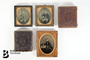 Five 19th Century Oval Daguerreotype