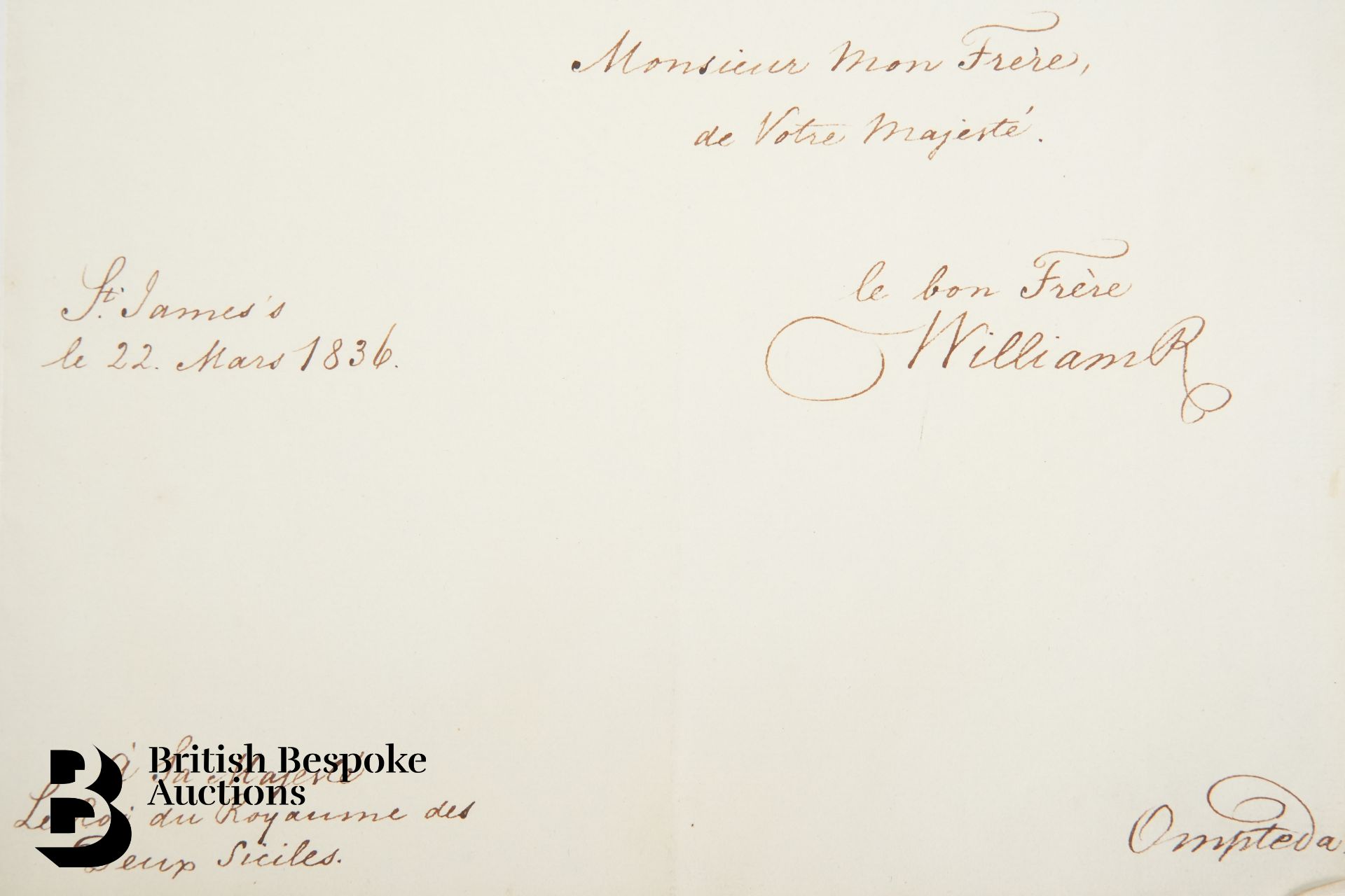 1836 King William IV Document - Signed - Image 4 of 4