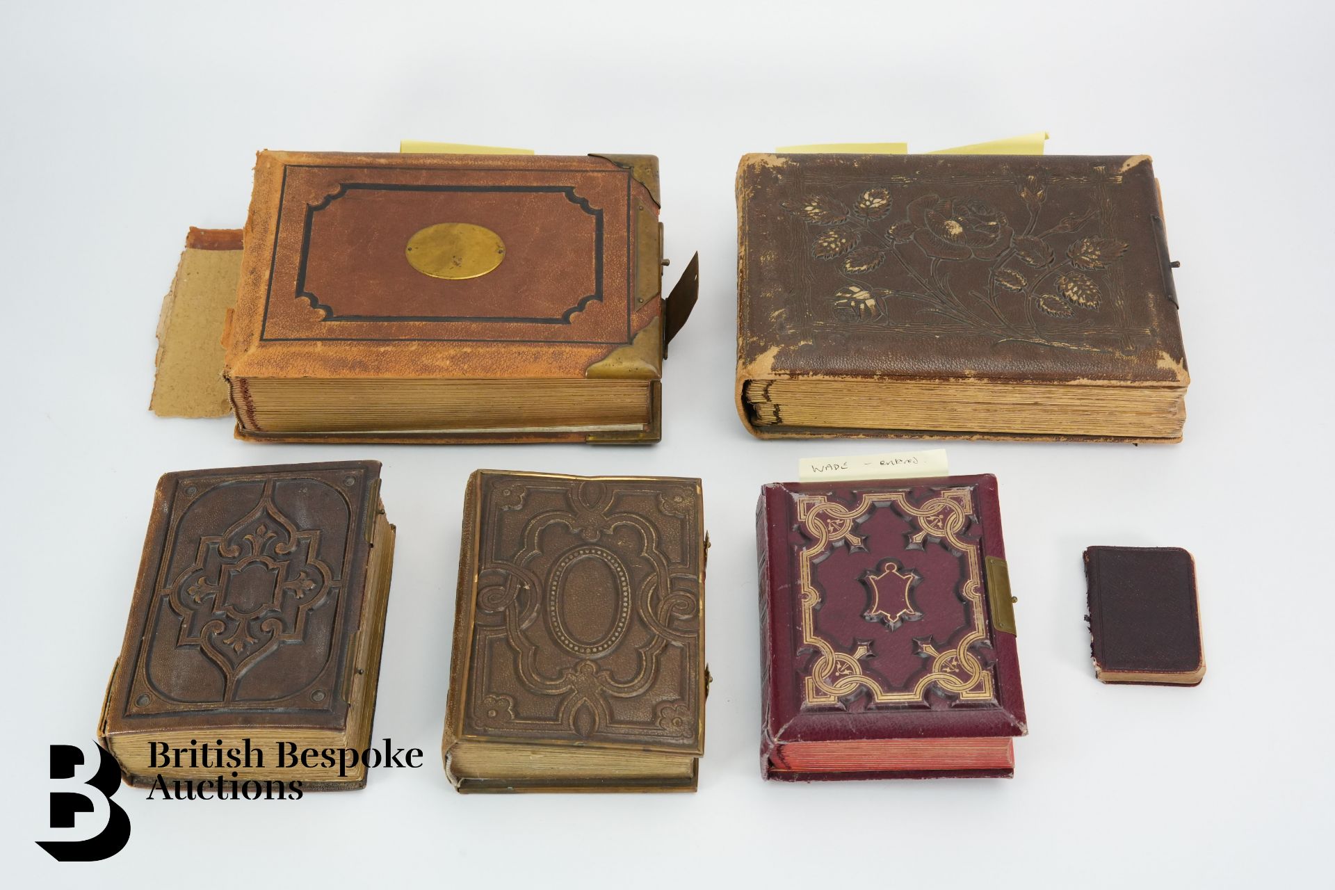 Three Leatherbound Victorian Photograph Albums - Image 2 of 11