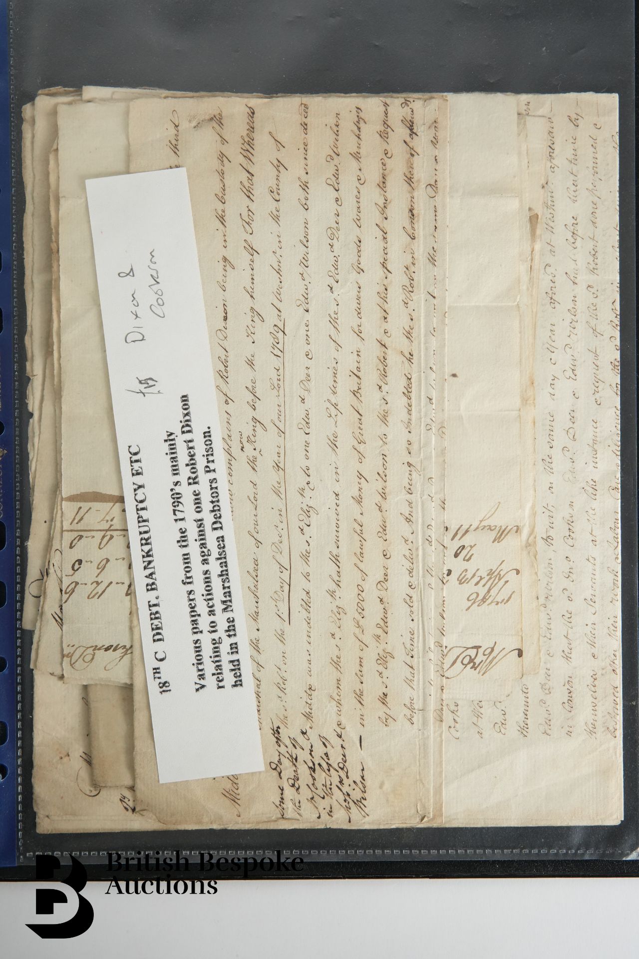 Black Ring Binder Containing 18th and 19th Century Letters or Documents - Image 16 of 16