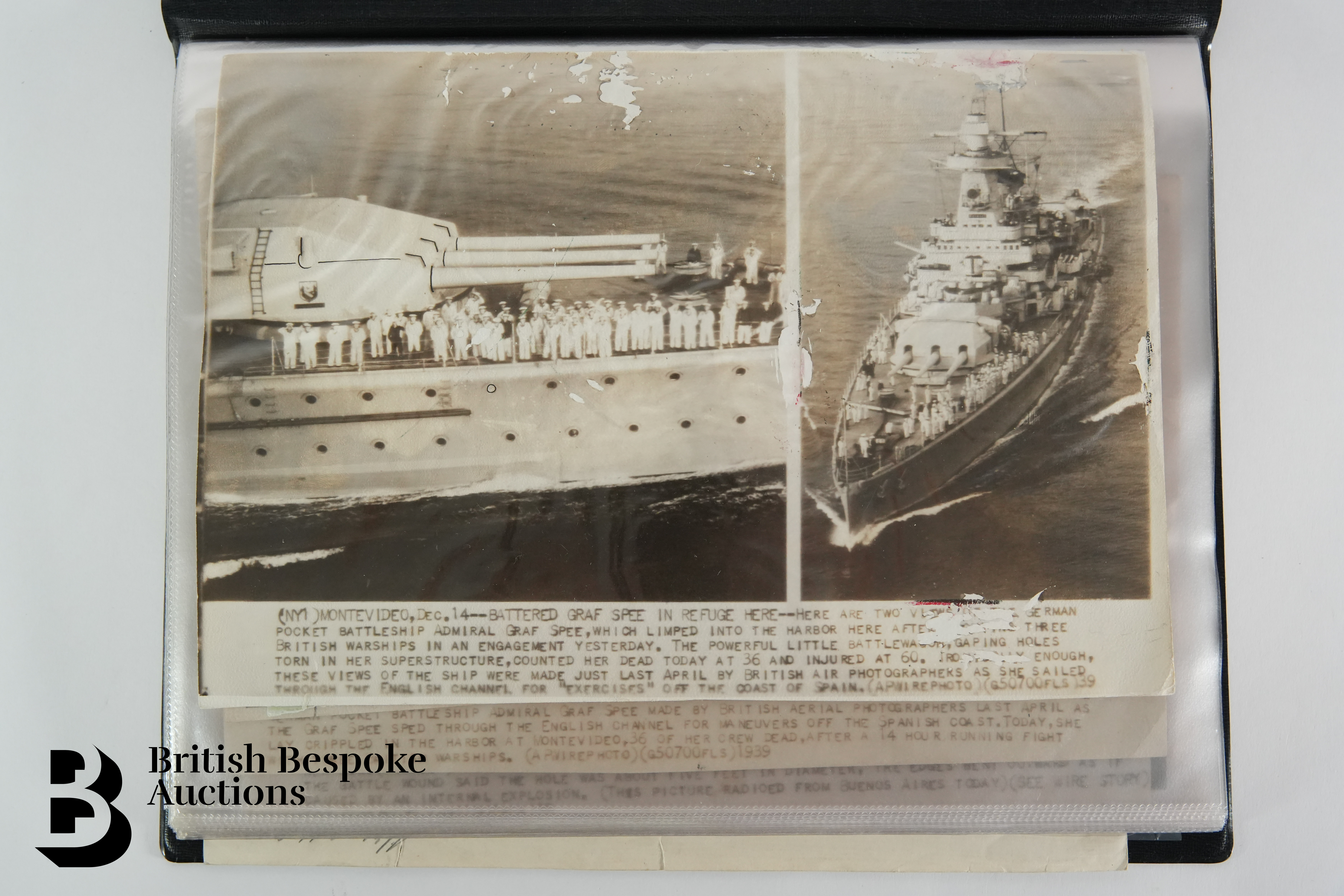 Graf Spee (Pocket Battleship) Interest, incl. Photographs, Documents, Miscellanea - Bild 21 aus 126
