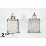 Pair of George I Silver Tea Caddies