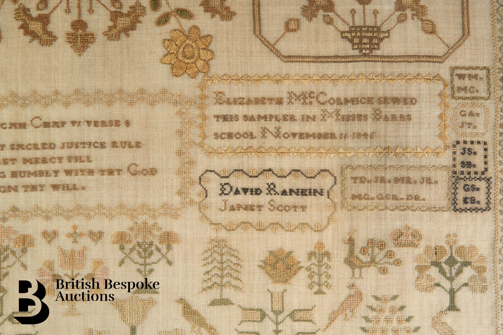 Large Victorian Sampler - Bild 6 aus 6