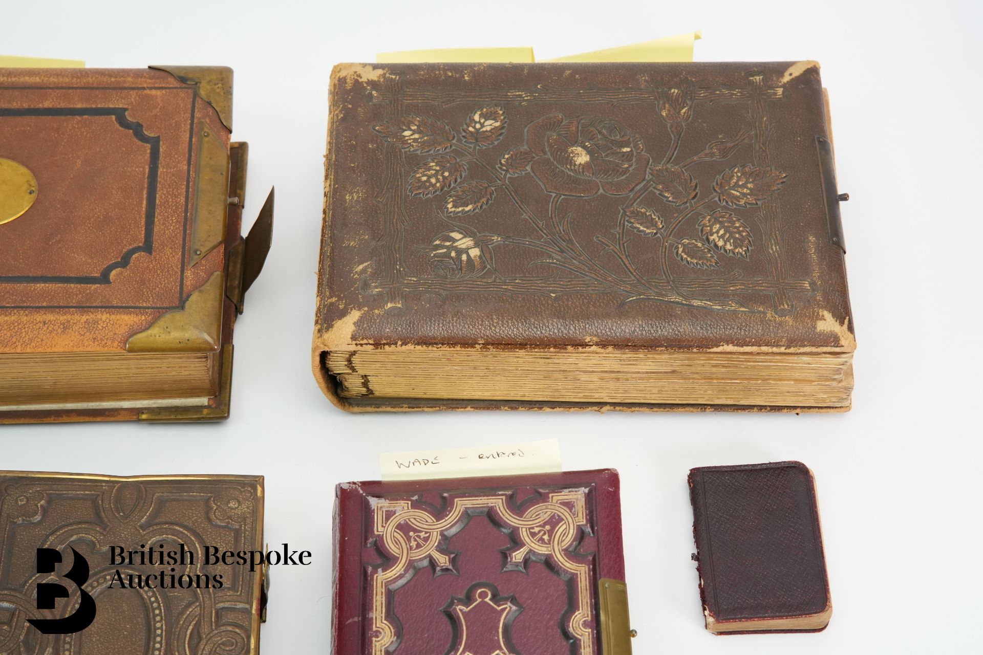 Three Leatherbound Victorian Photograph Albums - Image 4 of 11